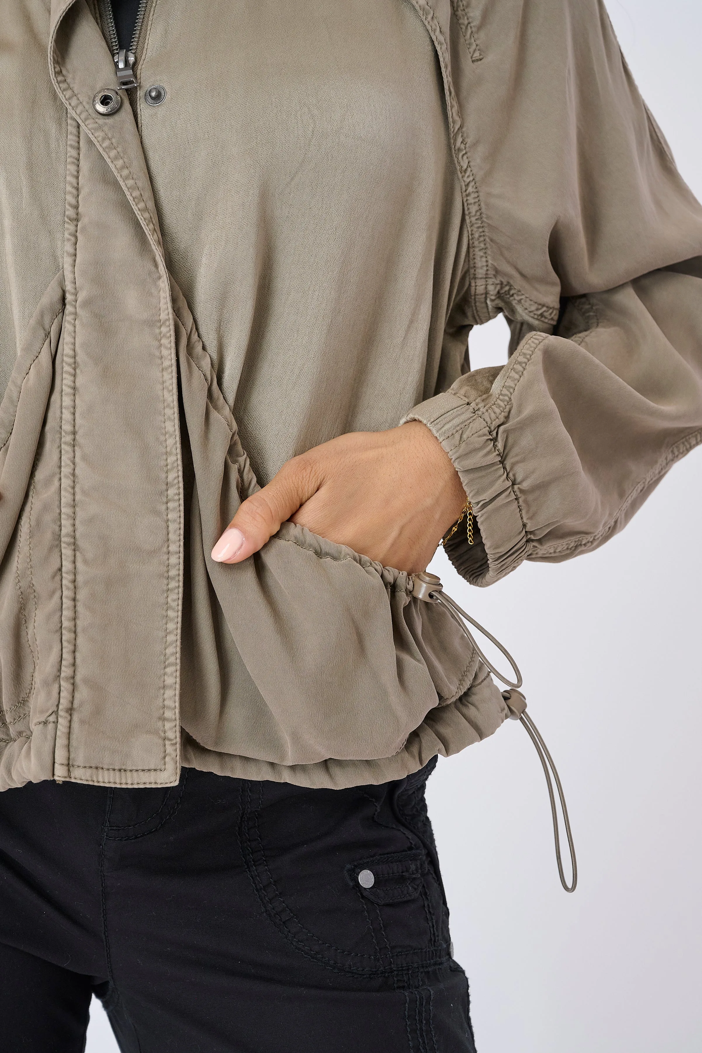 Bali Stretch Cupro Windbreaker Jacket