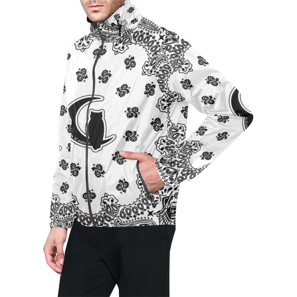 BANDANA WHITE All Over Print Windbreaker for Unisex