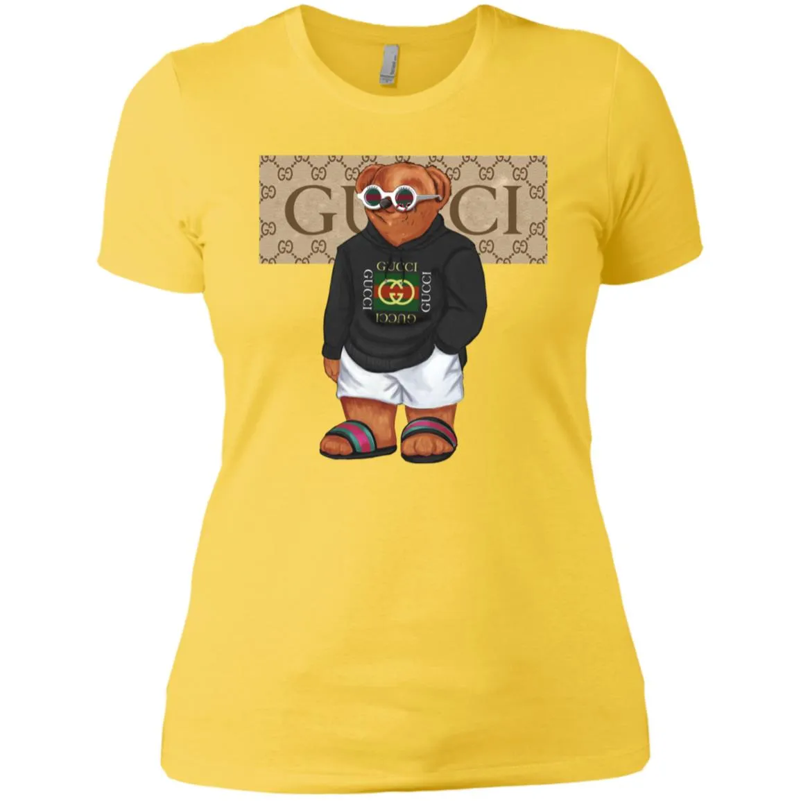 Best Gucci Bear Style Fashion T-shirt Women Cotton T-Shirt