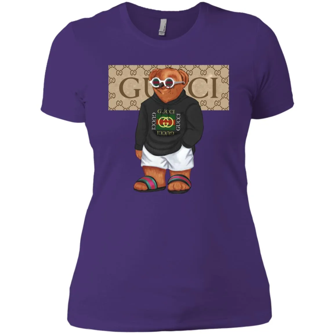 Best Gucci Bear Style Fashion T-shirt Women Cotton T-Shirt