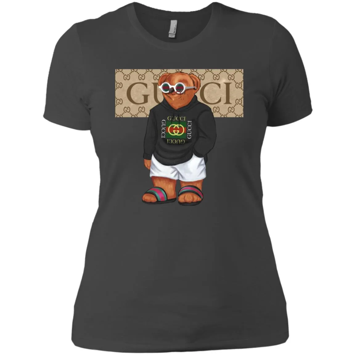 Best Gucci Bear Style Fashion T-shirt Women Cotton T-Shirt