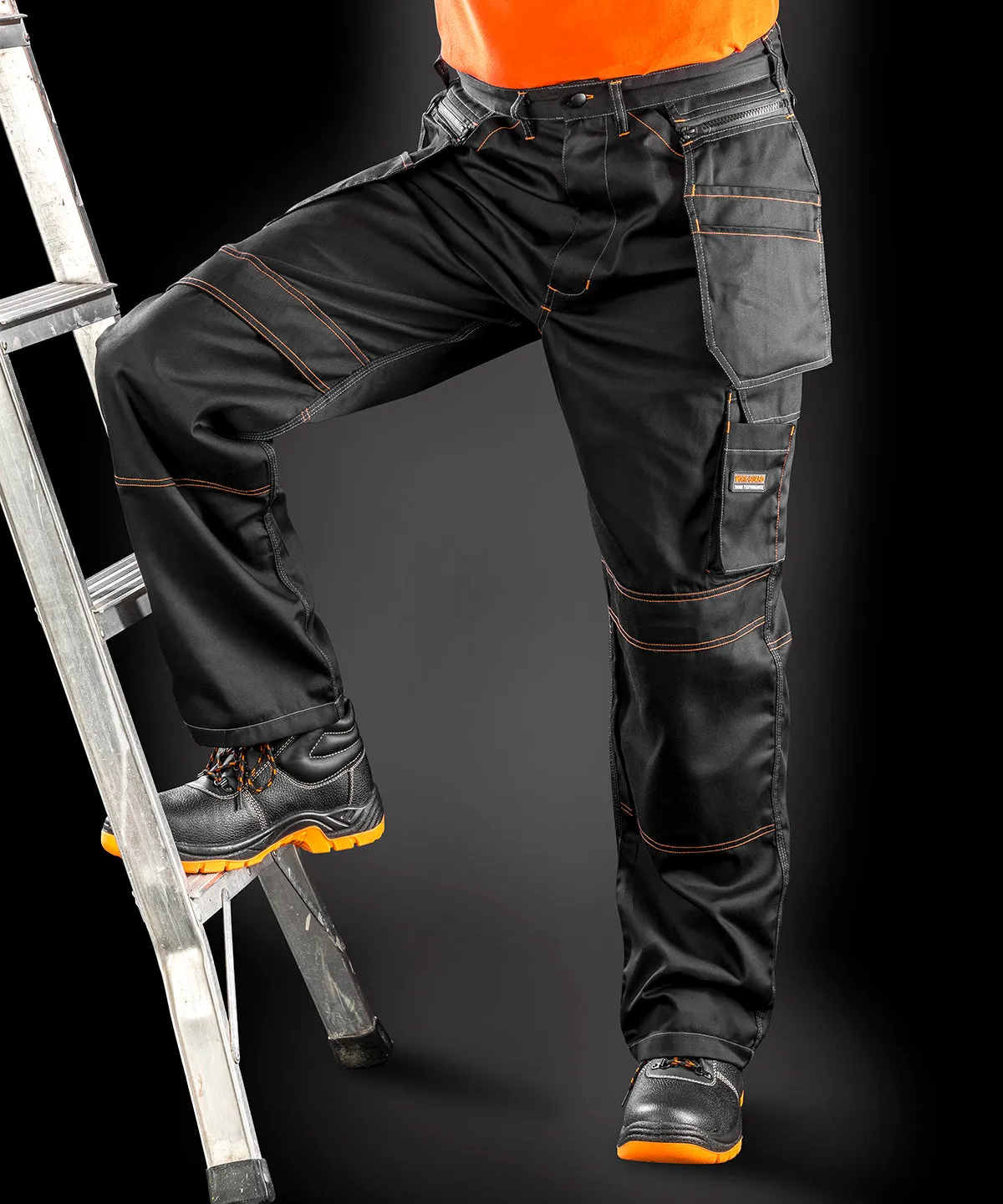 Black - Work-Guard lite x-over holster trousers