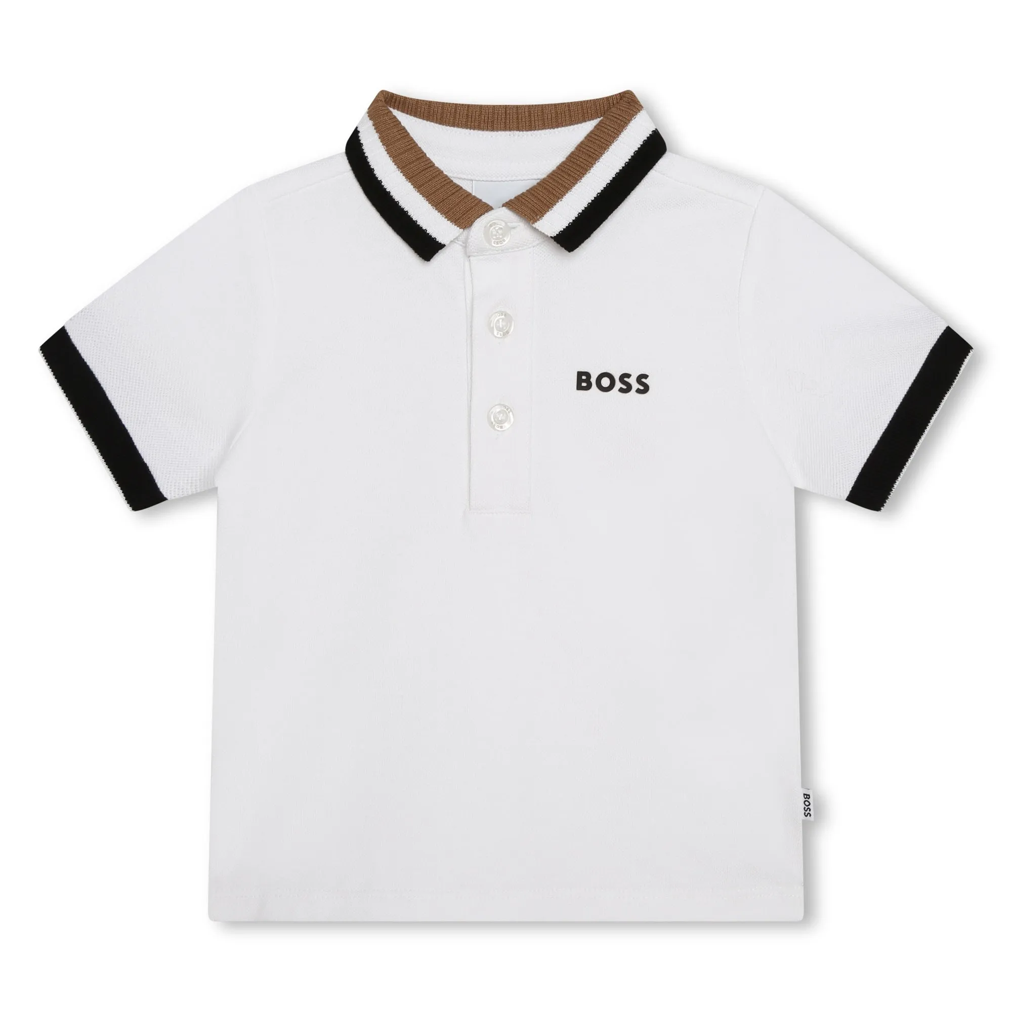 BOSS KIDSWEAR Infant White Short Sleeve Polo