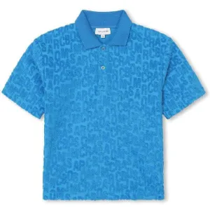 Boys Blue Towelling Polo Shirt