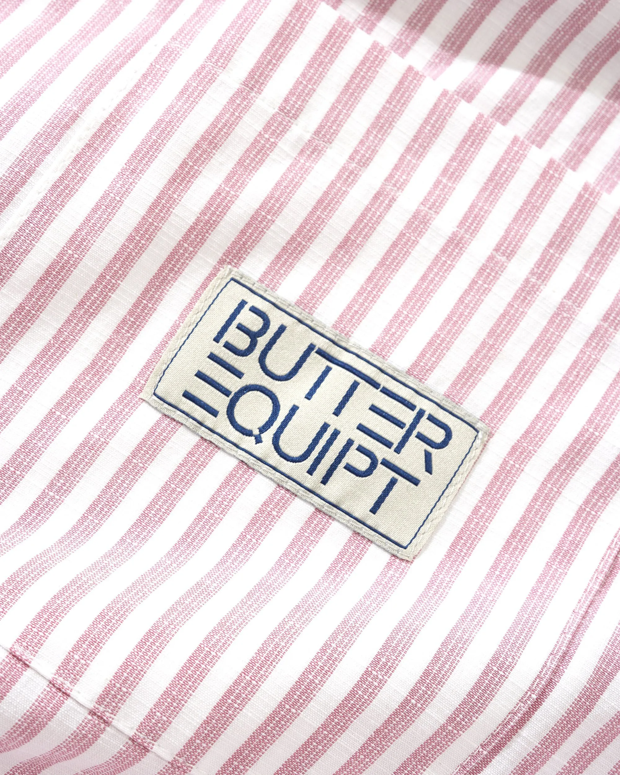 Butter Goods Hickory S/S Shirt Burgundy Stripe