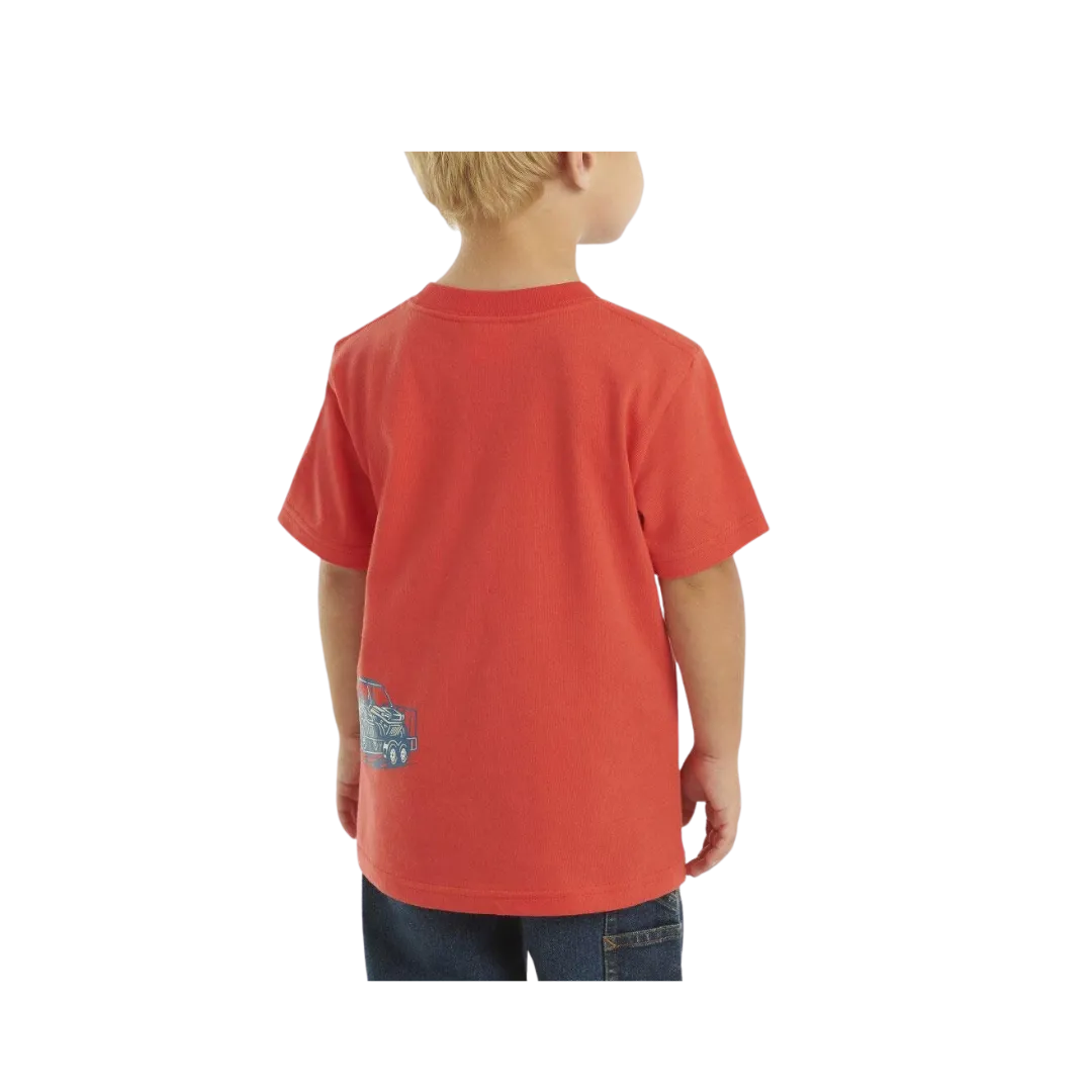 Carhartt Kid's Short Sleeve Truck Wrap Bittersweet Shirt