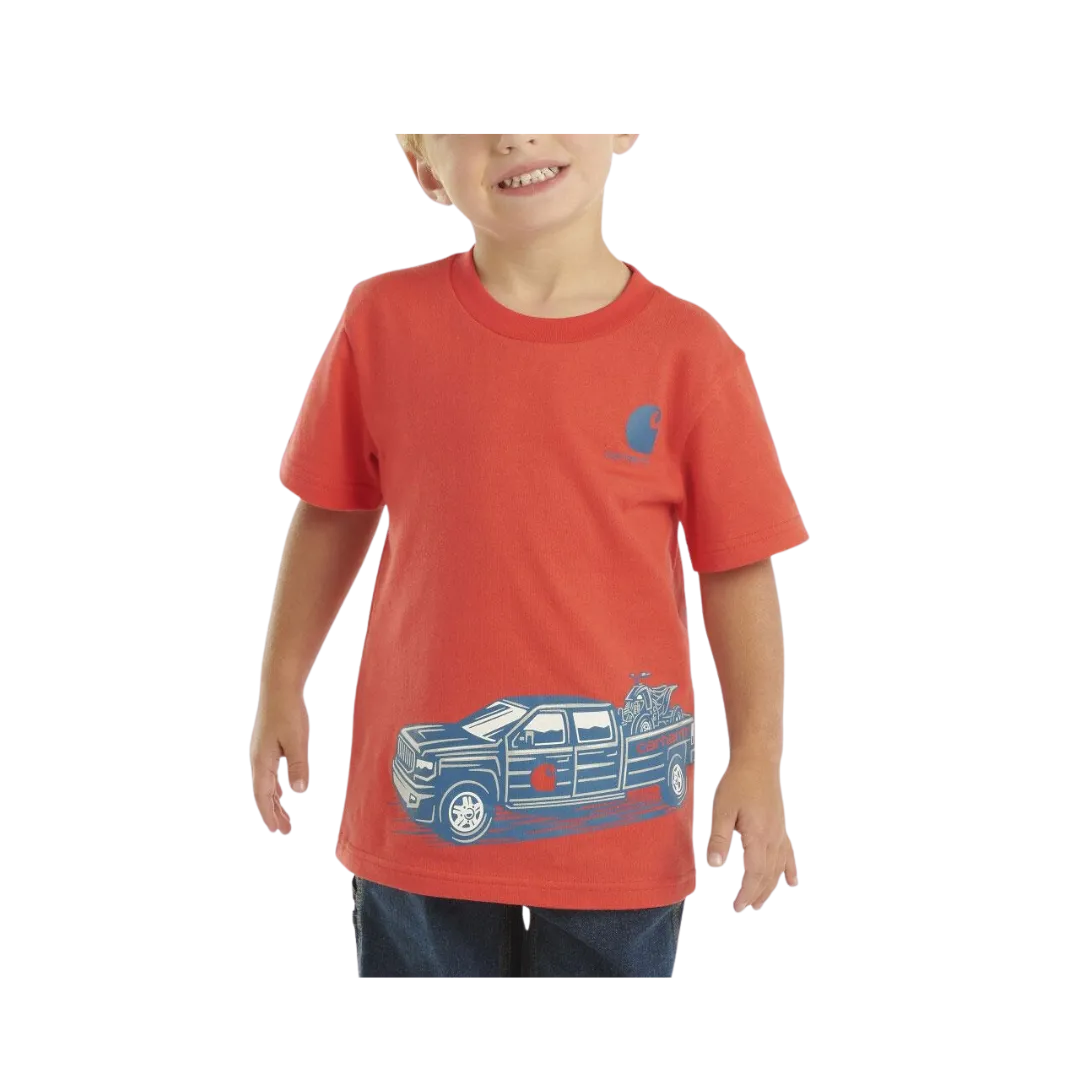 Carhartt Kid's Short Sleeve Truck Wrap Bittersweet Shirt