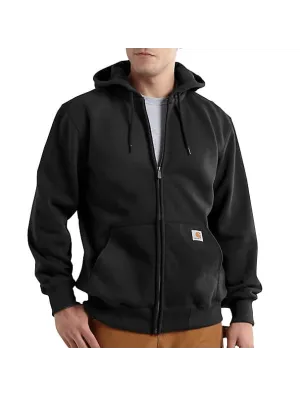 Carhartt Men's - Rain Defender Loose Fit Heavyweight Zip Hoodie - Black