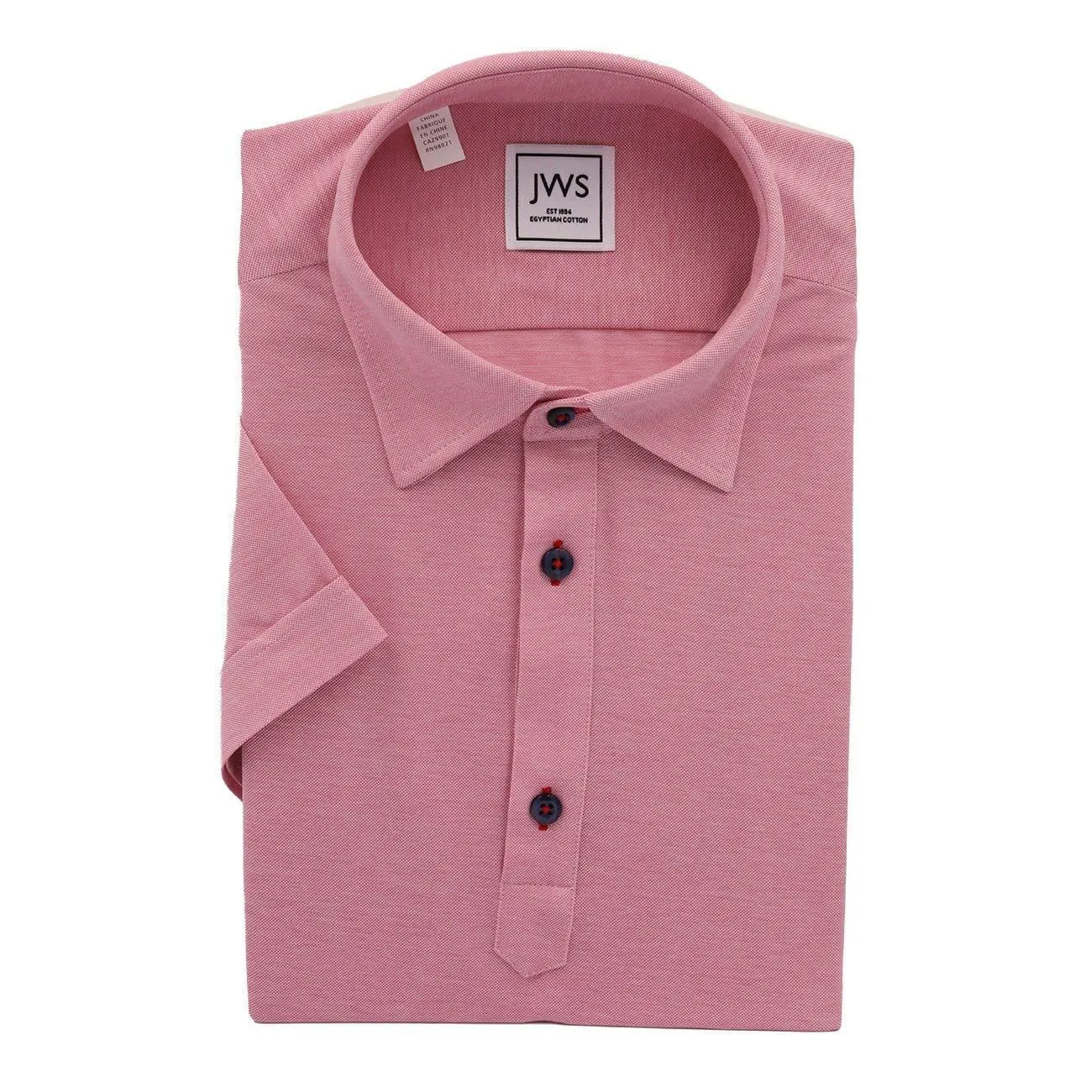 Dark Pink Fine Pique Polo Shirt