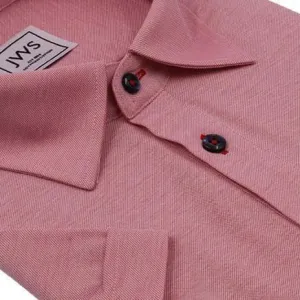 Dark Pink Fine Pique Polo Shirt