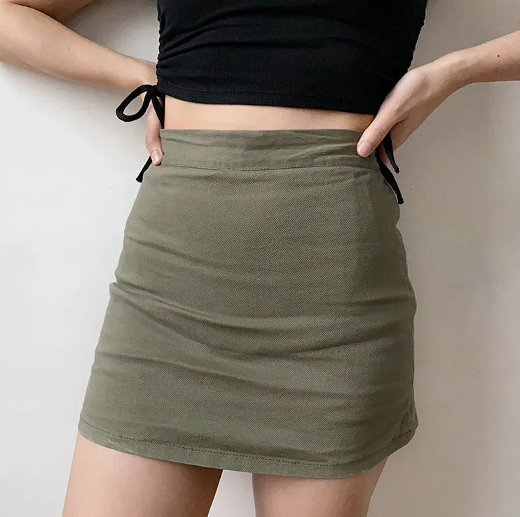 deanwangkt - Cargo Half-Length Skirt