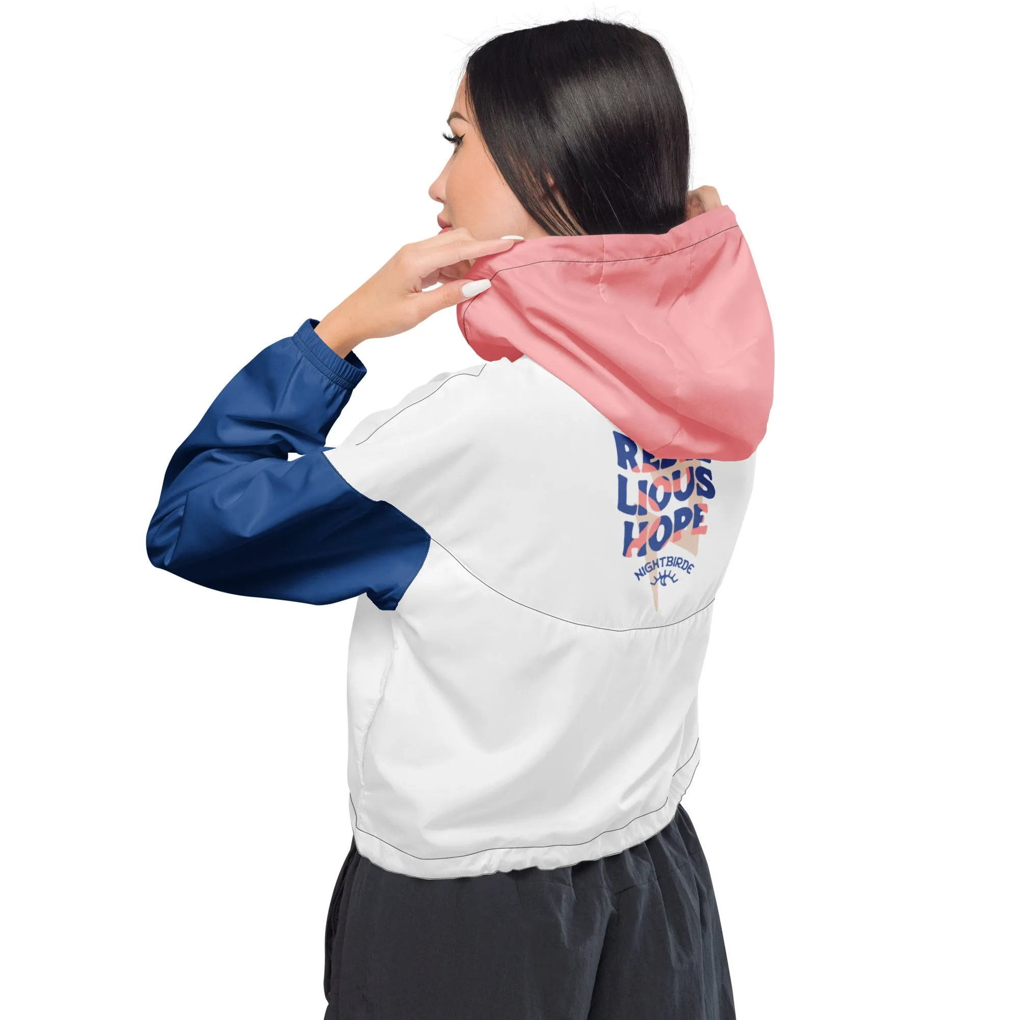 Don't Give Up Women’s Cropped Windbreaker