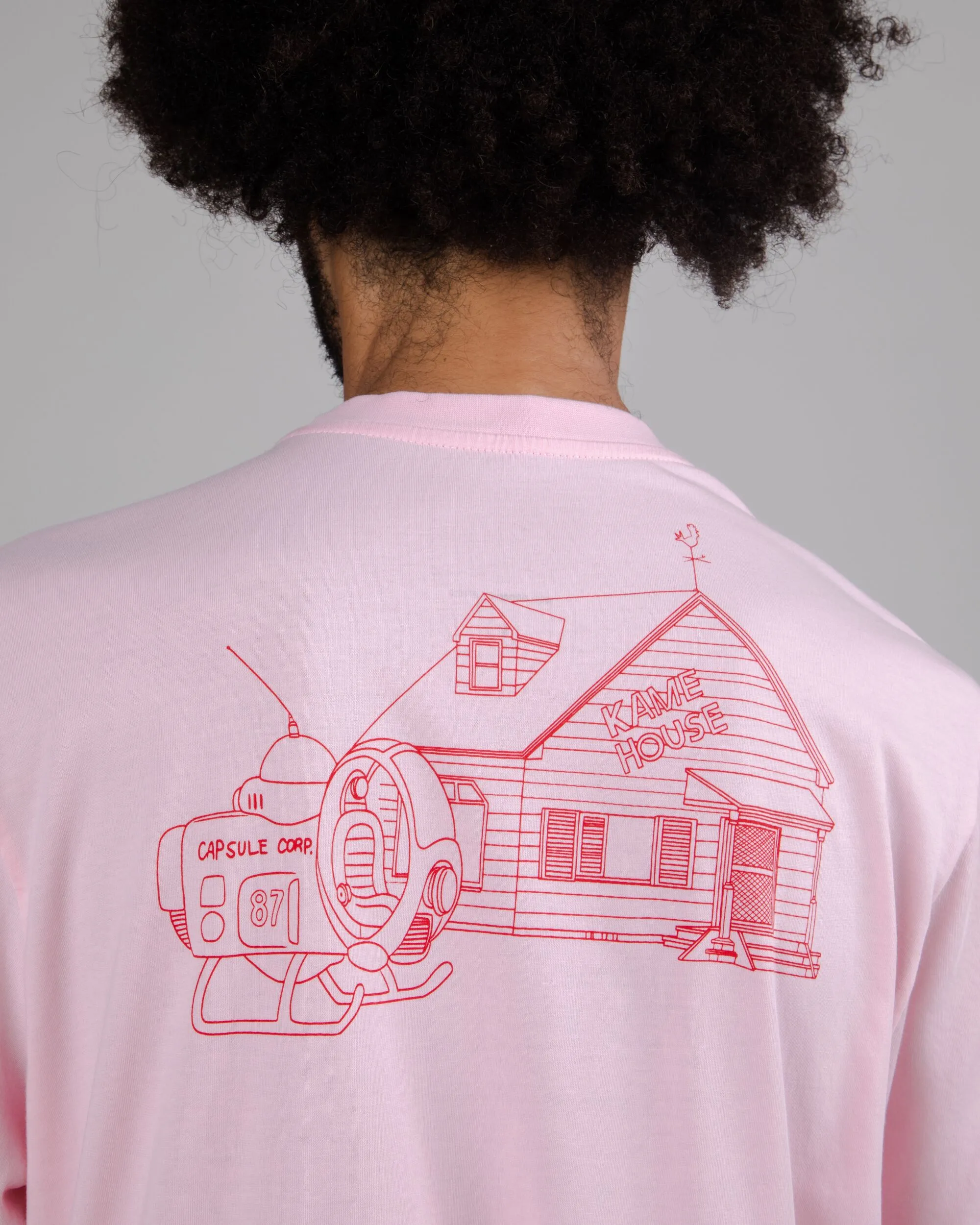 Dragon Ball Z Kame House T-Shirt Pink