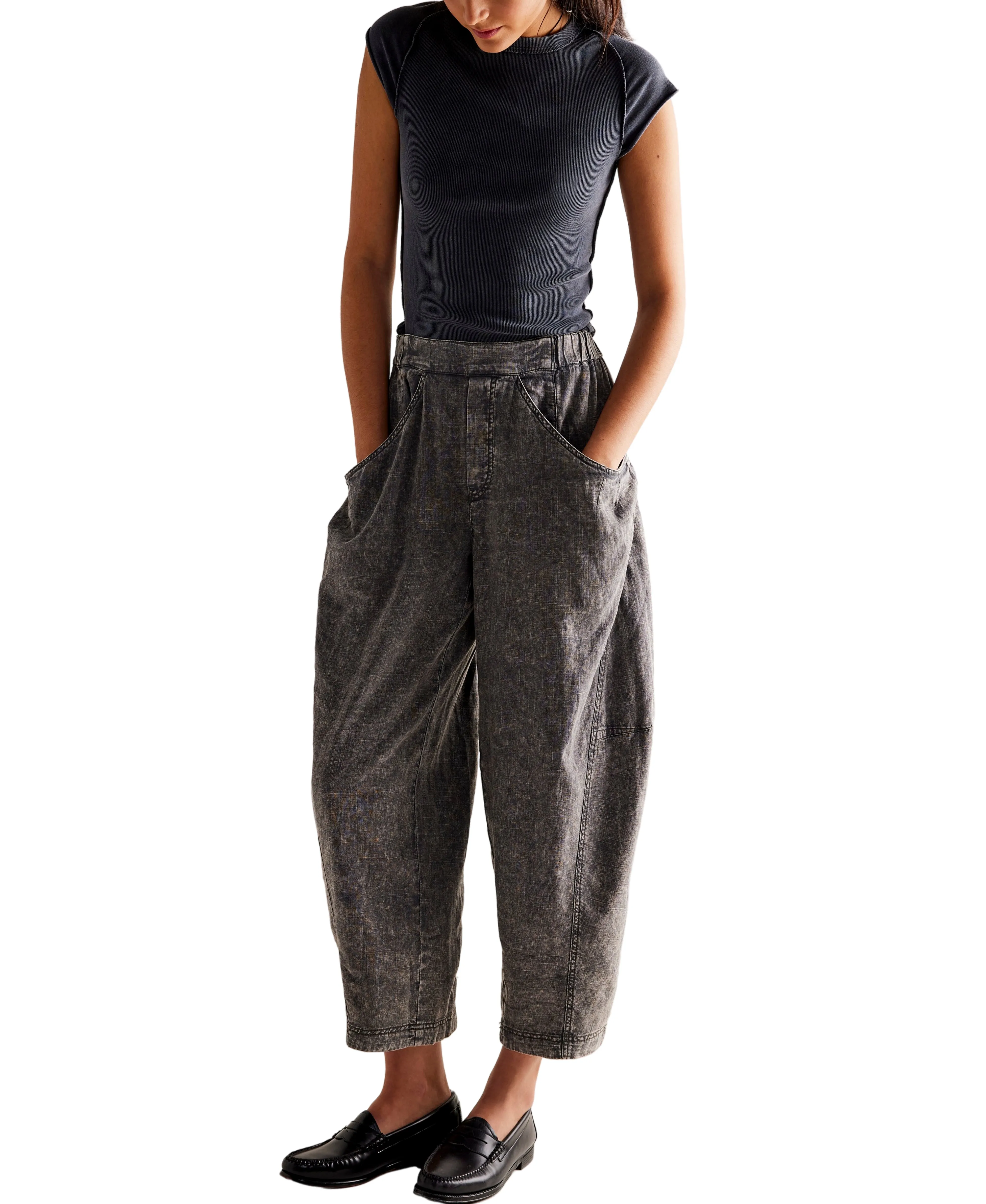 Free People High Road Pull On Barrel Pant