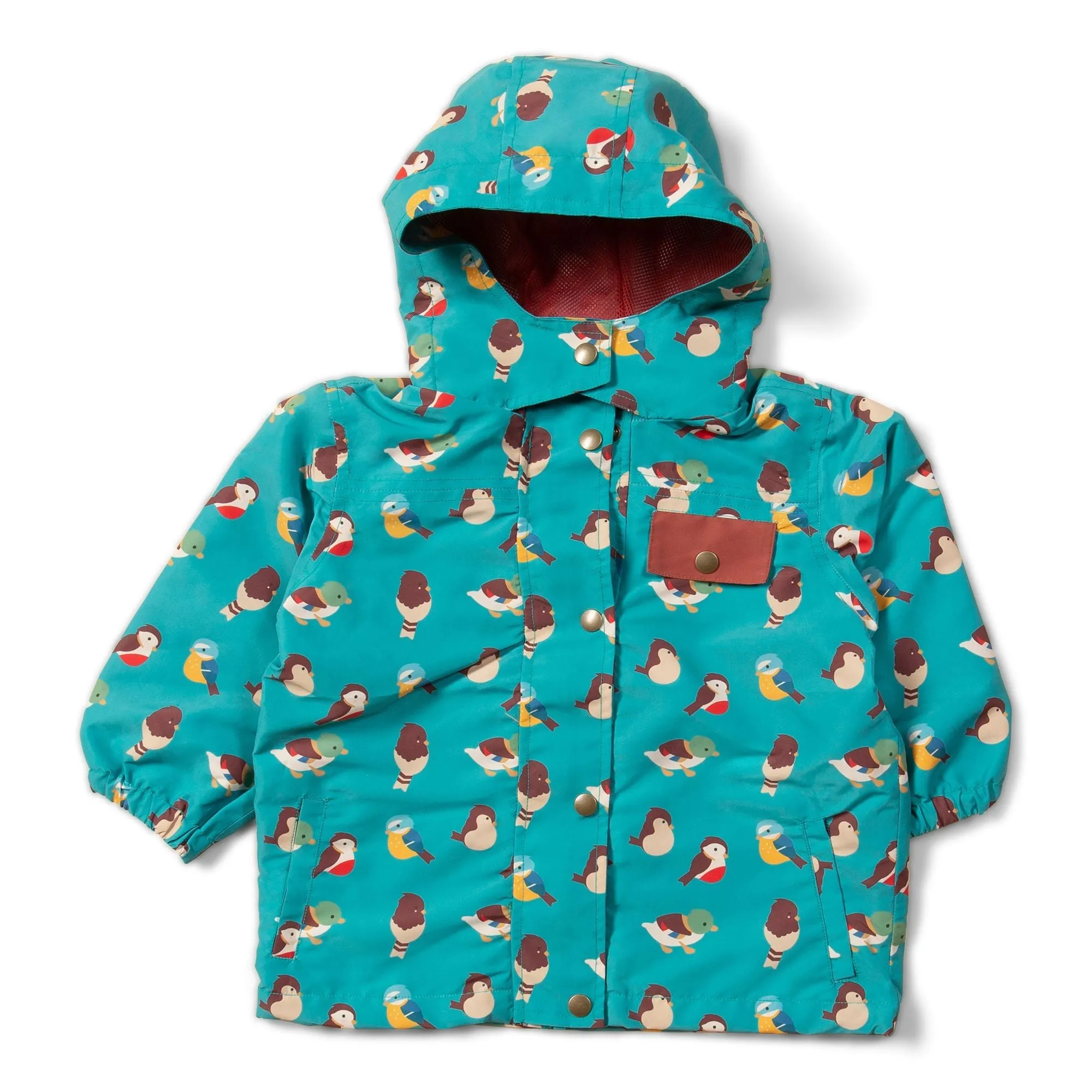 Garden Birds Recycled Waterproof Windbreaker Jacket