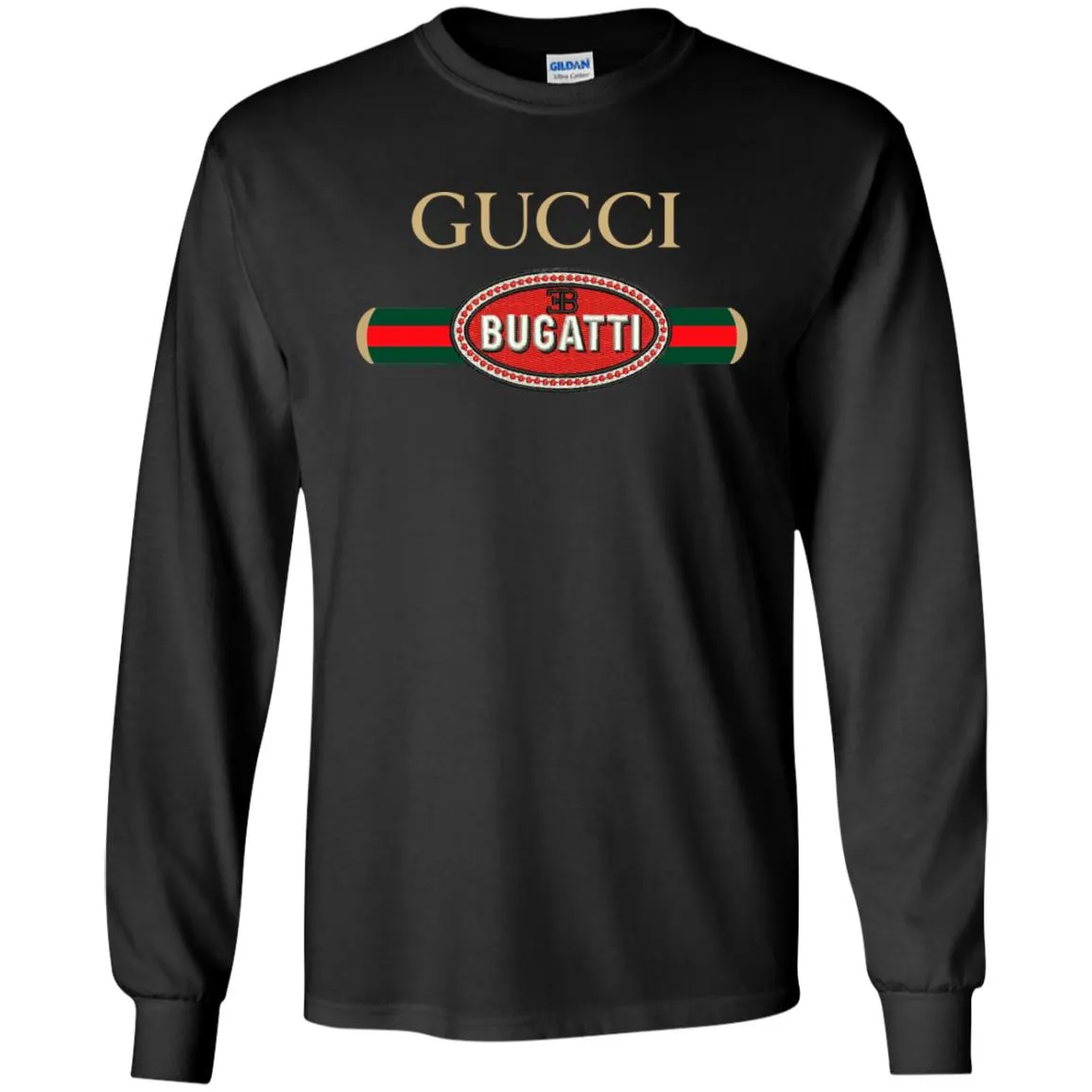 Gucci Bugatti T-shirt Men Long Sleeve Shirt