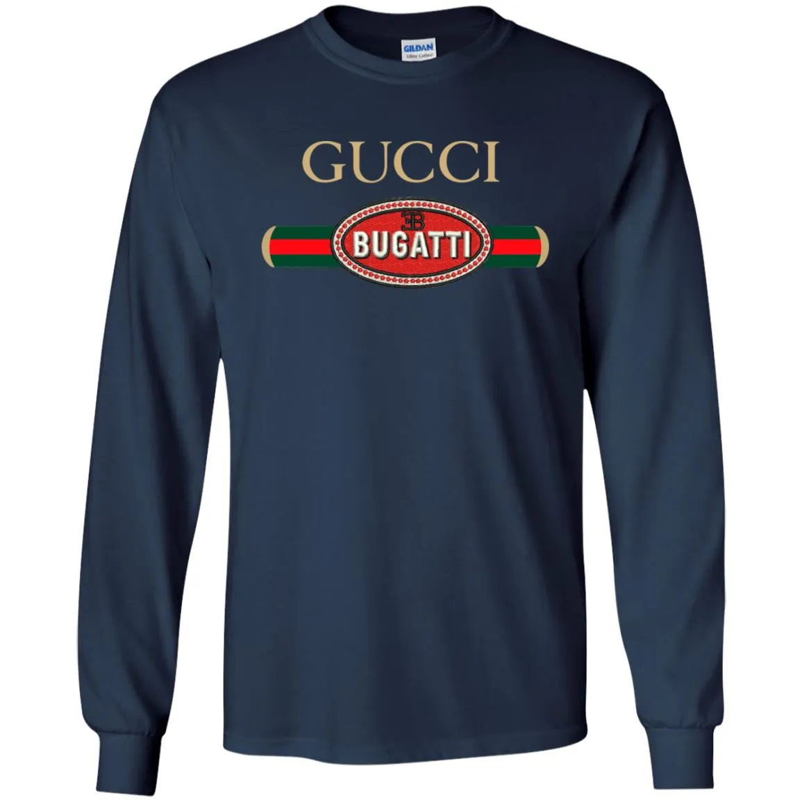 Gucci Bugatti T-shirt Men Long Sleeve Shirt