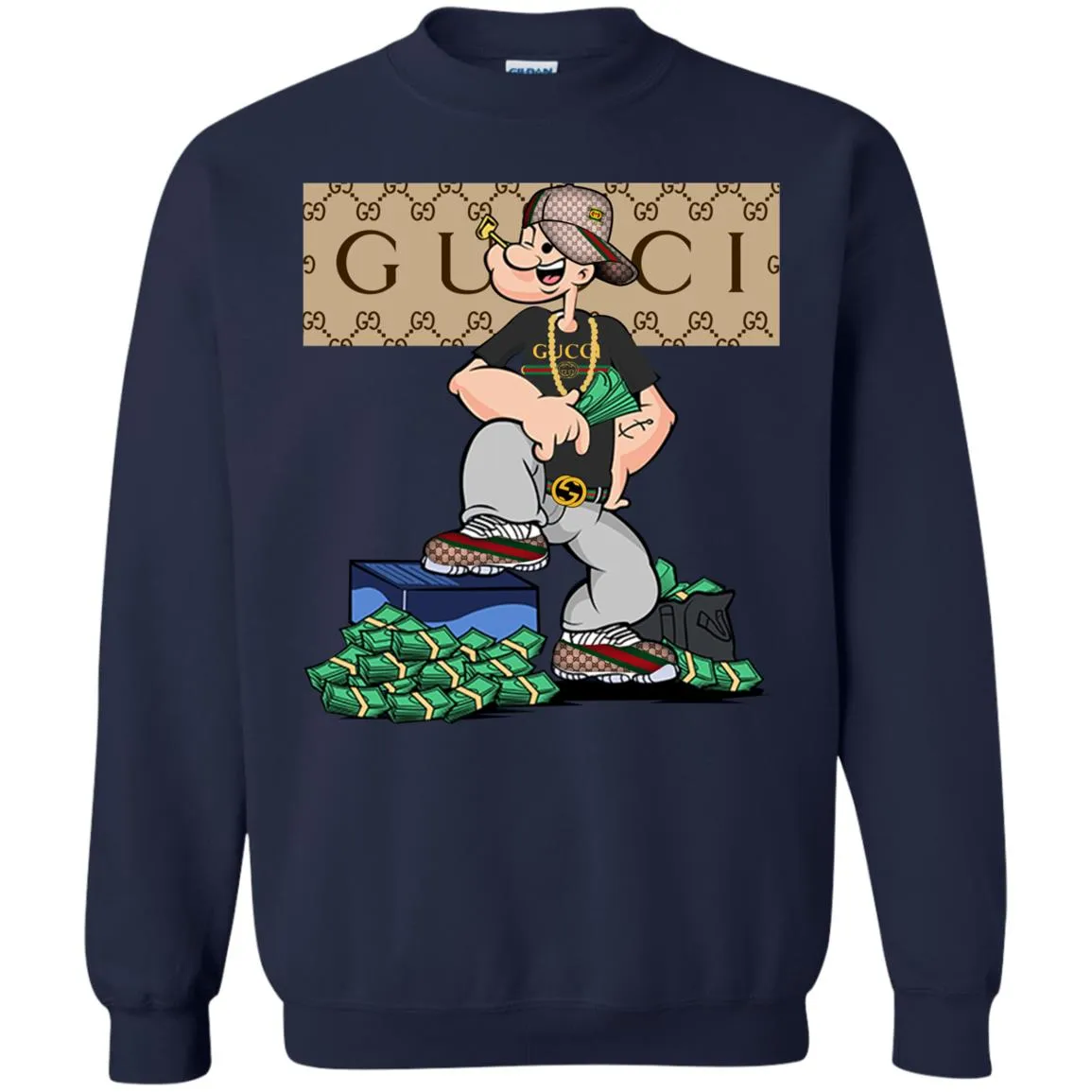 Gucci Cartoon T-shirt Crewneck Pullover Sweatshirt