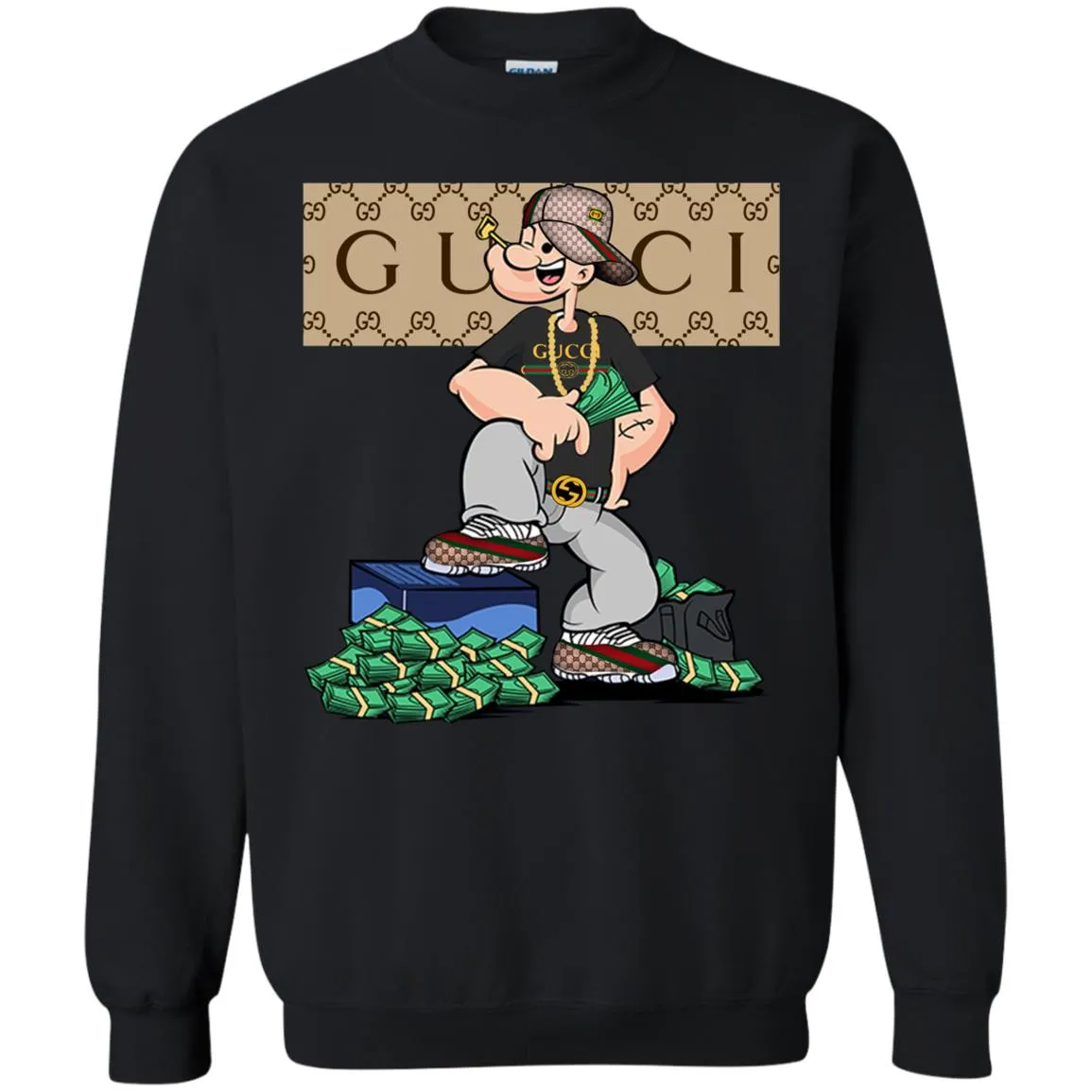 Gucci Cartoon T-shirt Crewneck Pullover Sweatshirt