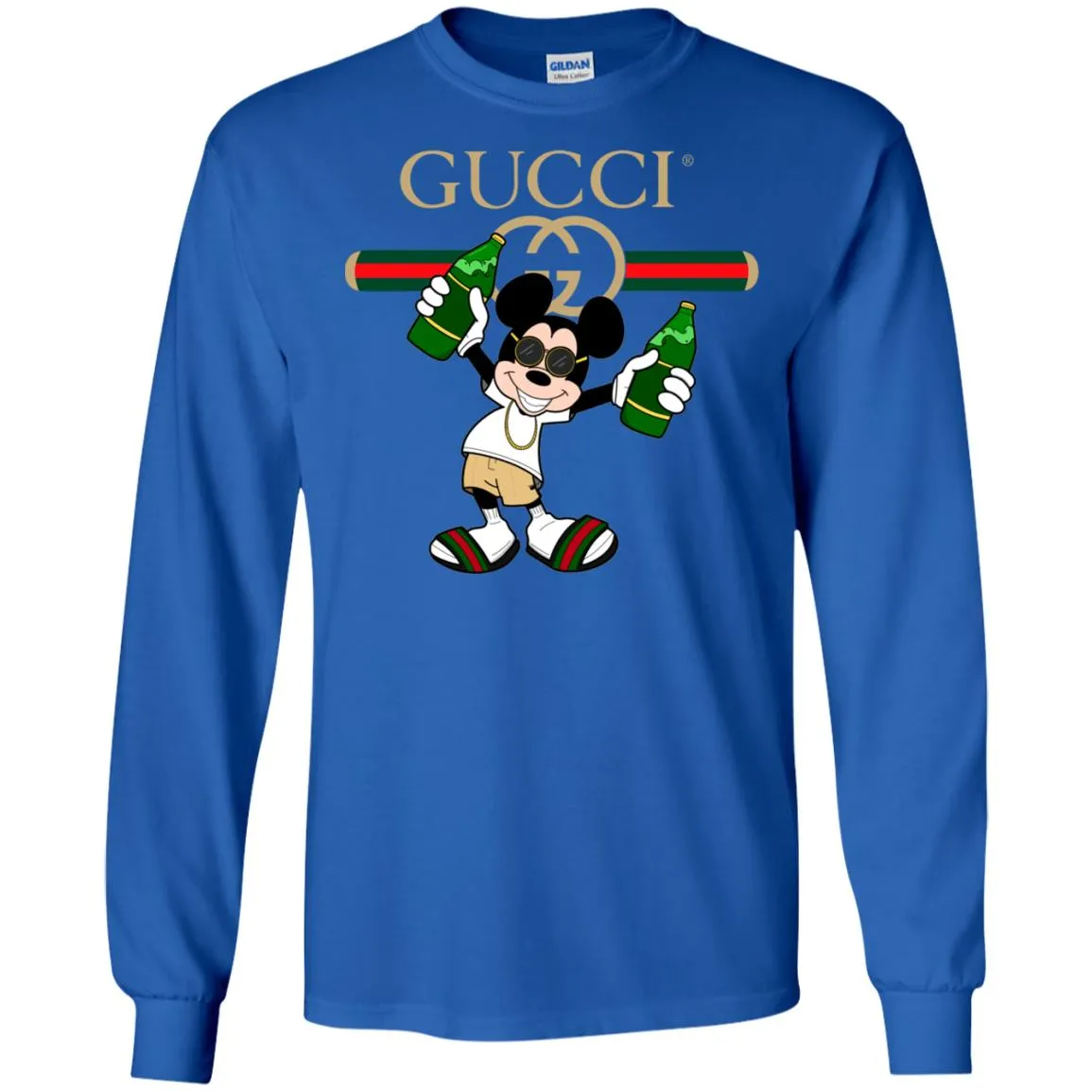 Gucci Mickey Mouse Top Trending T-shirt Men Long Sleeve Shirt