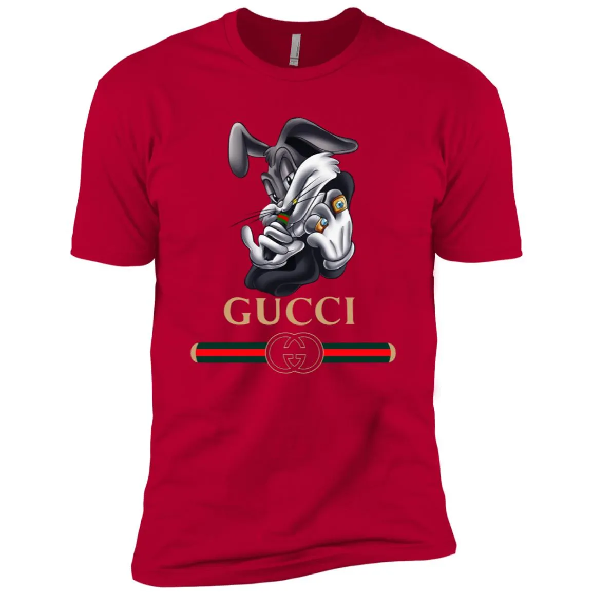 Gucci Rabbit Movie Disney T-shirt Men Short Sleeve T-Shirt