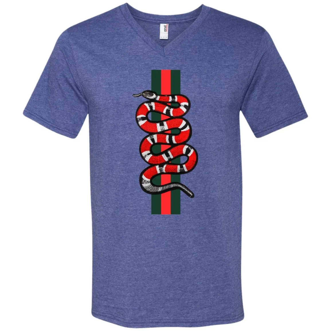 Gucci Snake Hot T-shirt Men V-Neck T-Shirt