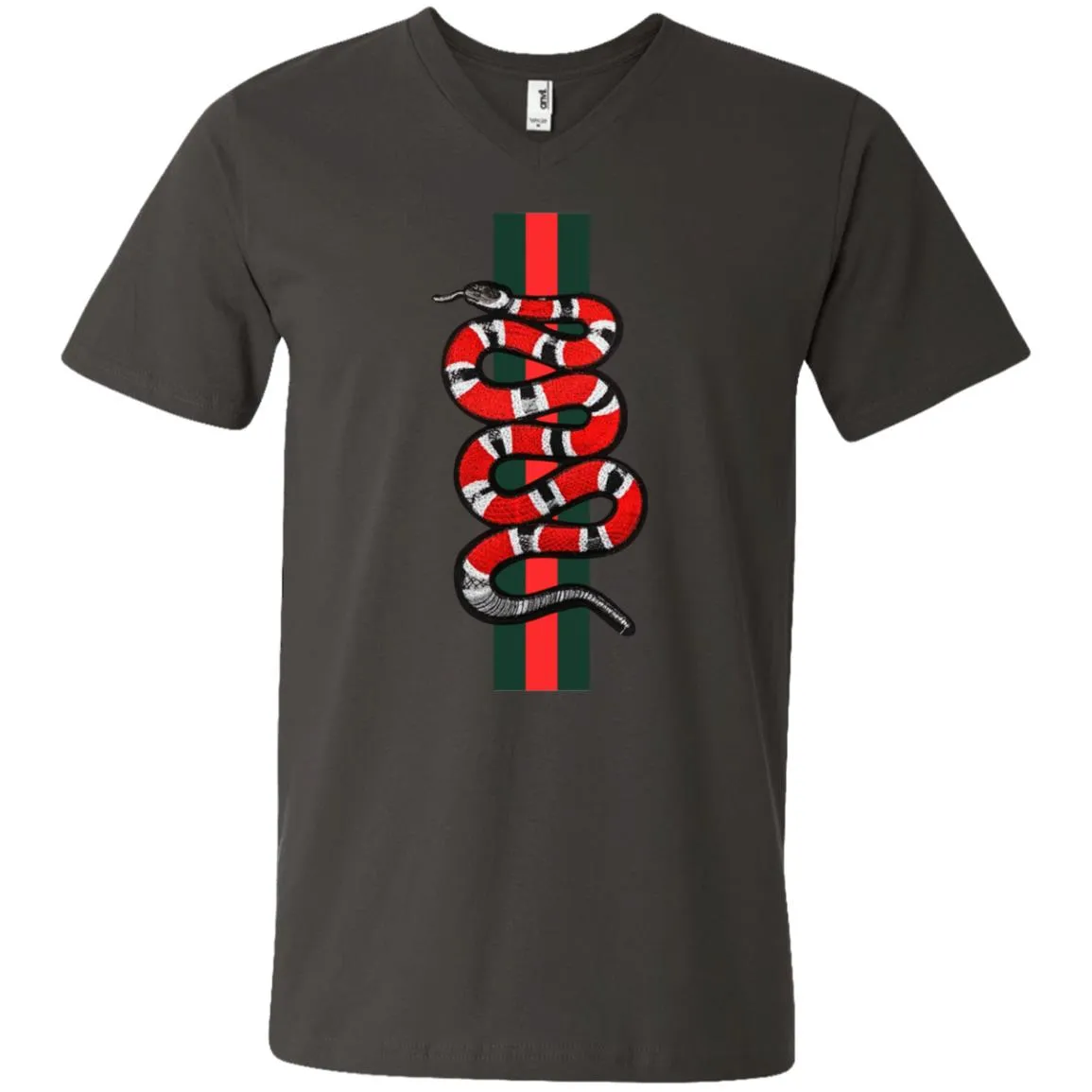 Gucci Snake Hot T-shirt Men V-Neck T-Shirt