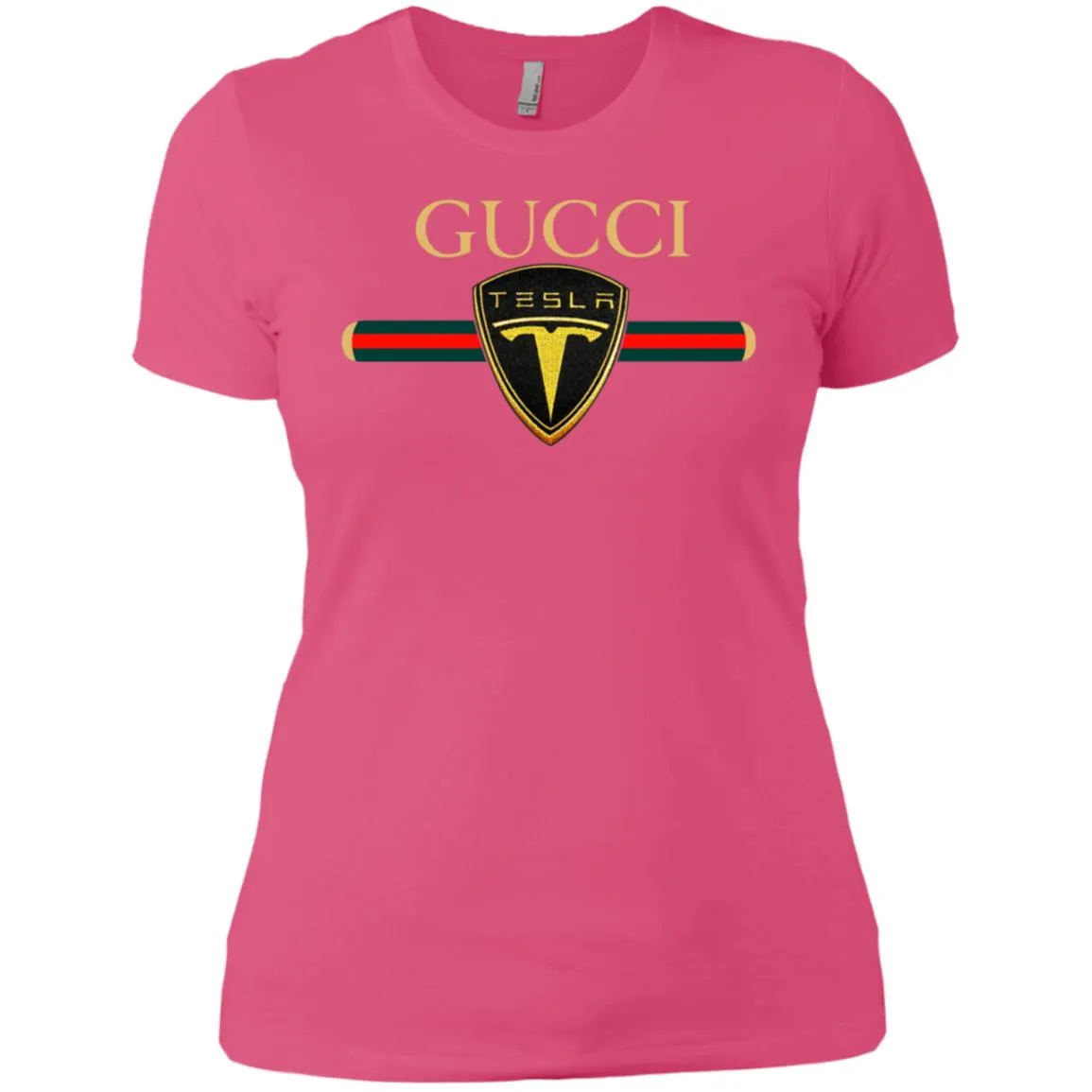 Gucci Tesla T-shirt Women Cotton T-Shirt