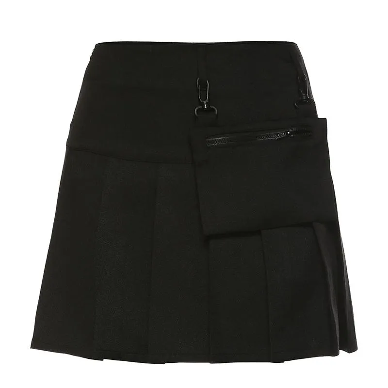 High Waist Pocket Skirt SD00227