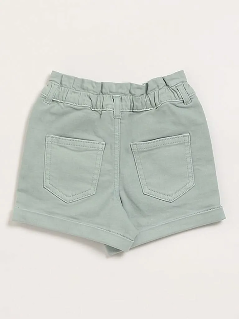 HOP Kids Sage Denim Shorts