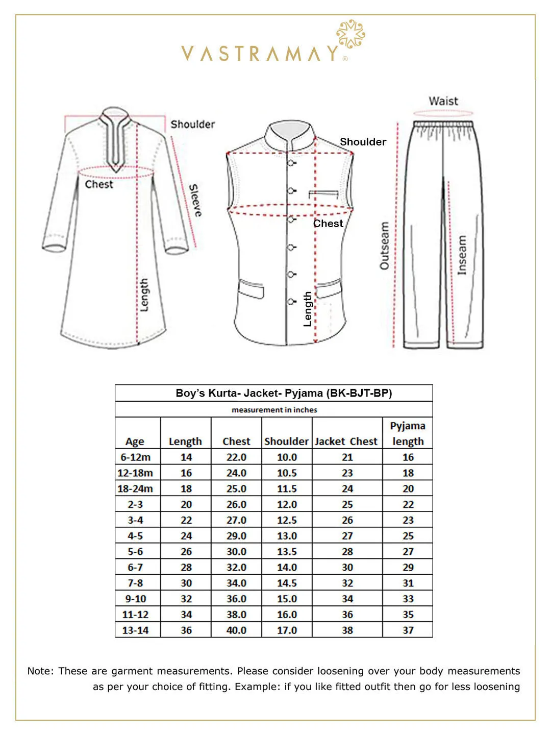 Jashvi Boy's Green Woven Jacket With Cream Kurta and Pyjama Set