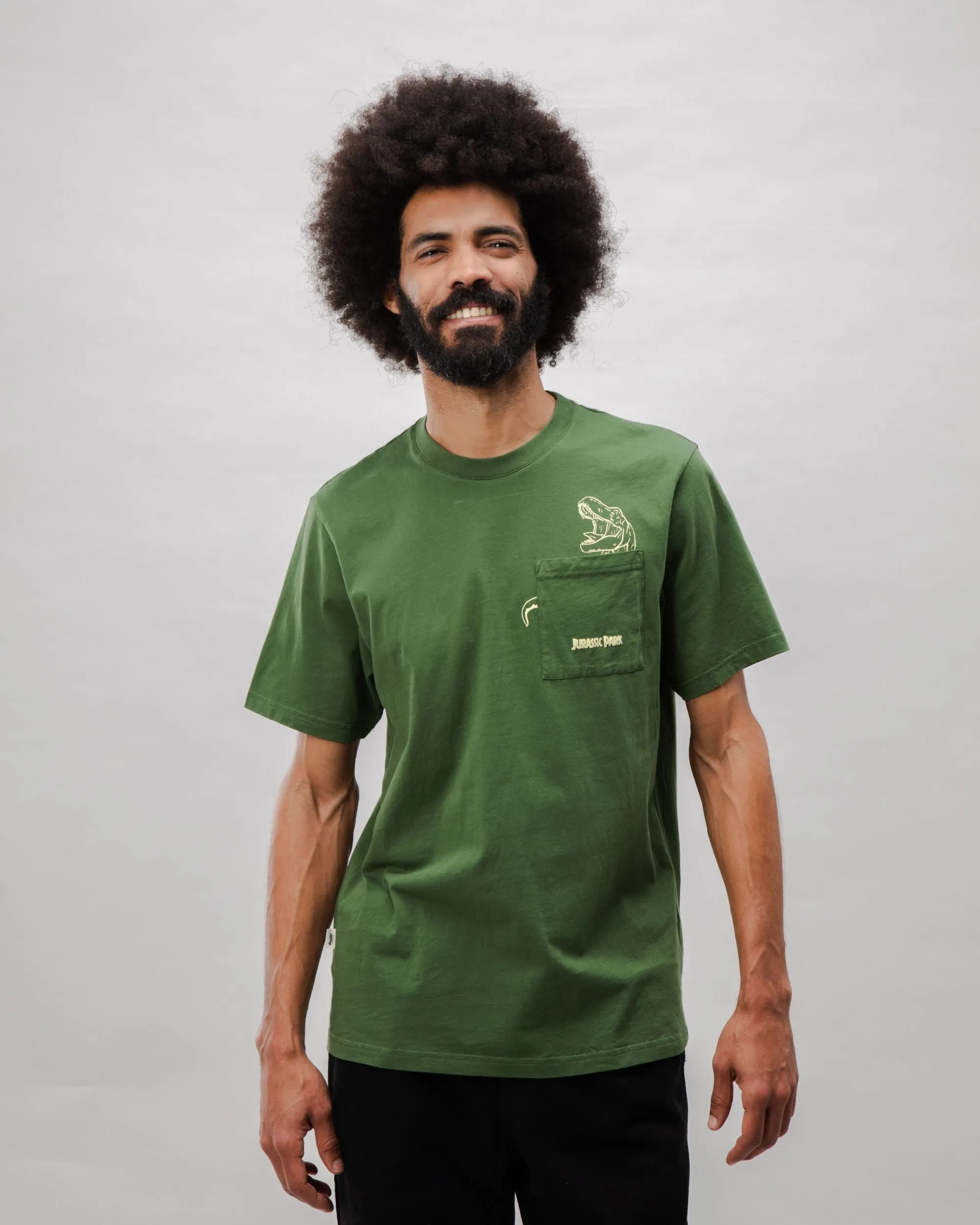 Jurassic Park Dino Cotton T-shirt Green