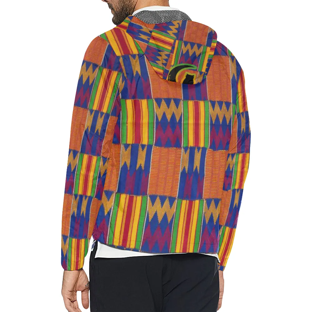 KENTE 2 All Over Print Windbreaker for Unisex