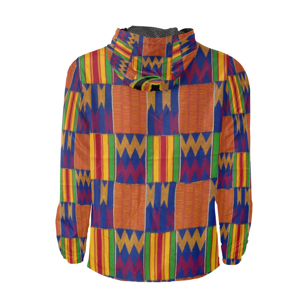 KENTE 2 All Over Print Windbreaker for Unisex