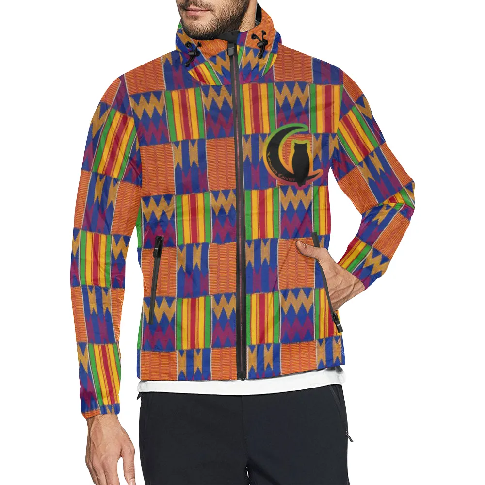 KENTE 2 All Over Print Windbreaker for Unisex