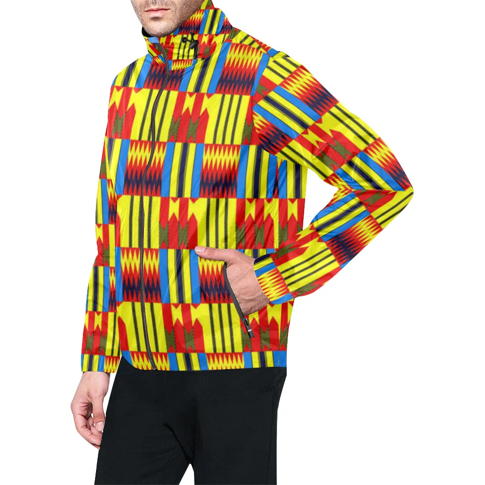 KENTE FULL BLUE All Over Print Windbreaker for Unisex