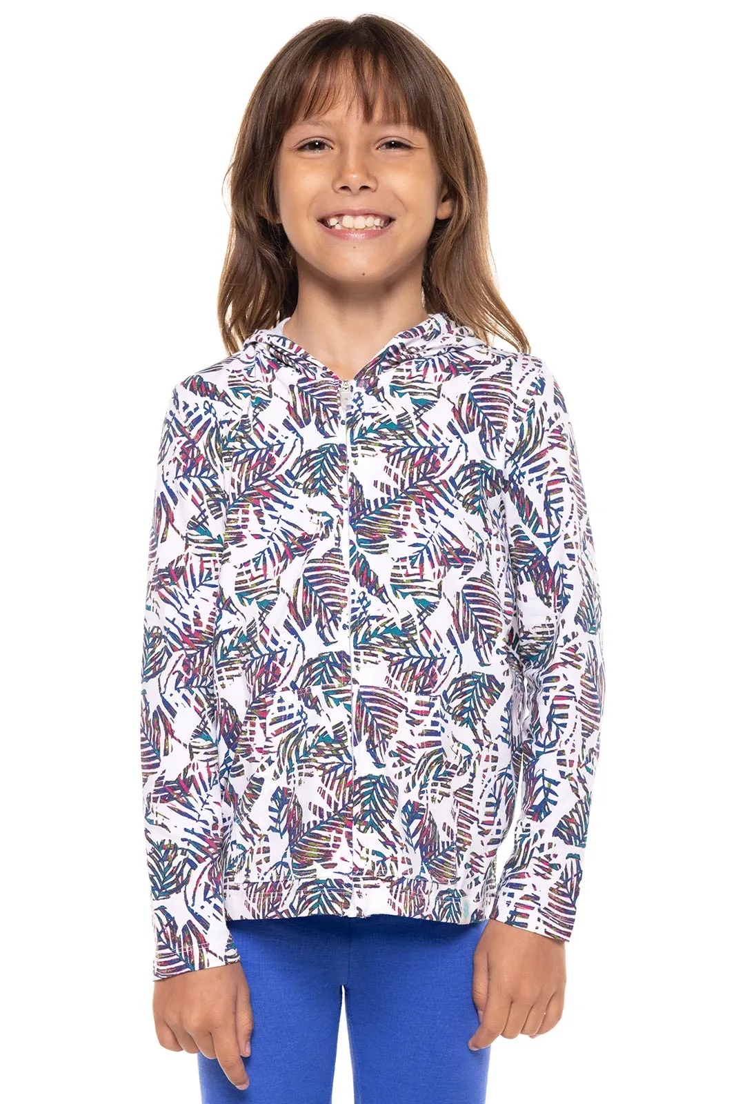 Kid's Seaside Hoodie  |  Magnolia Pink Beach Leaves