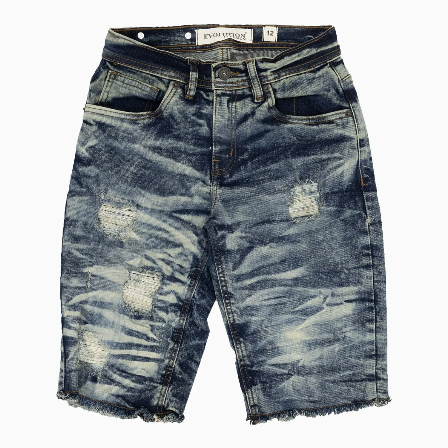 Kid's Wild Tiger Denim Shorts