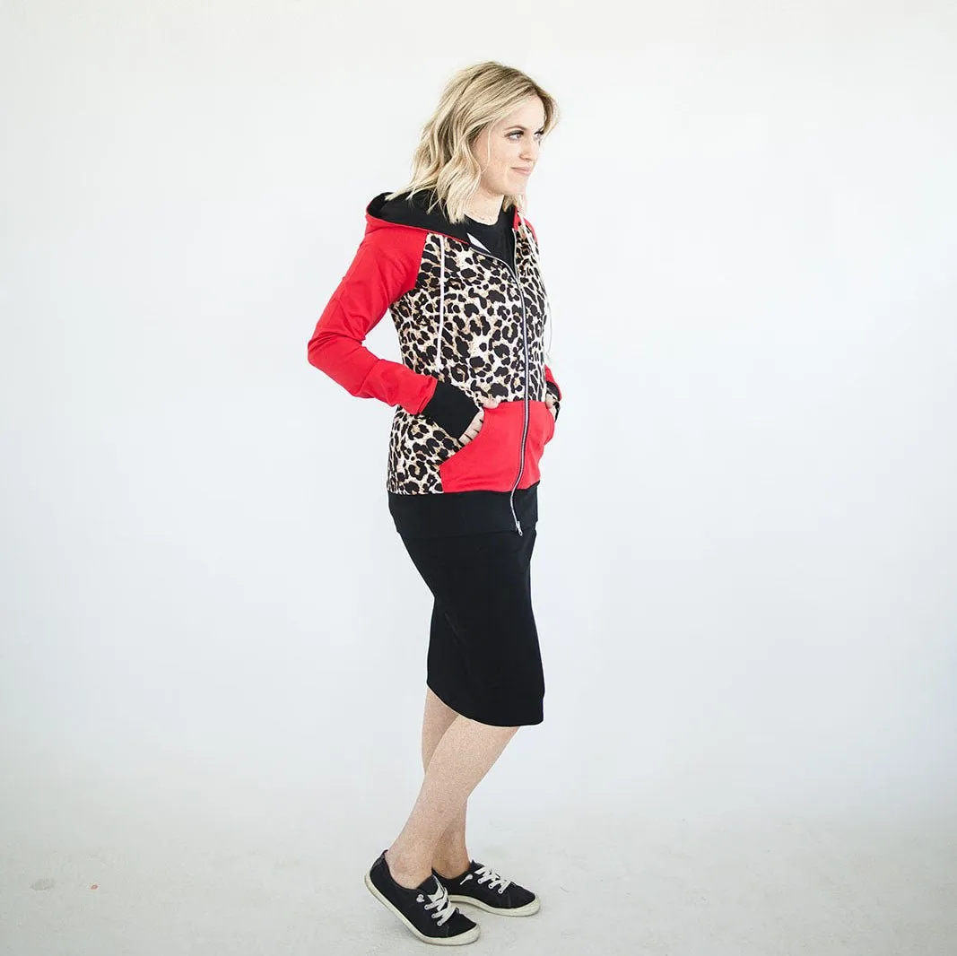 Leopard Love Full Zip hoodie