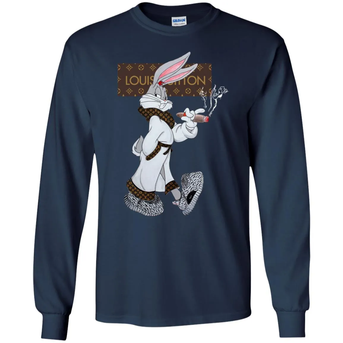 Louis Vuitton Rabbit Smoking Shirt Men Long Sleeve Shirt