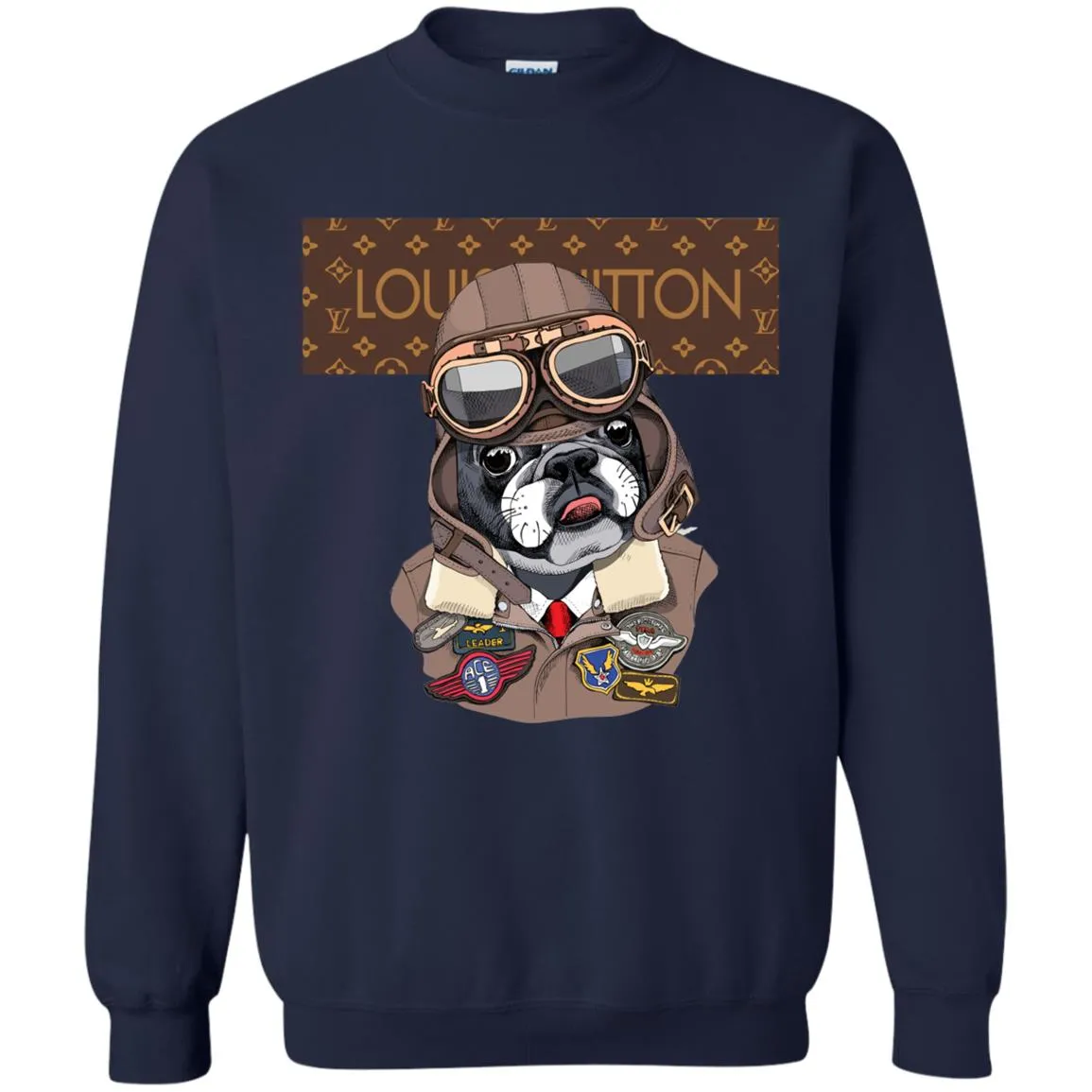 Louis Vuitton T-shirt Style Dogs T-shirt Crewneck Pullover Sweatshirt