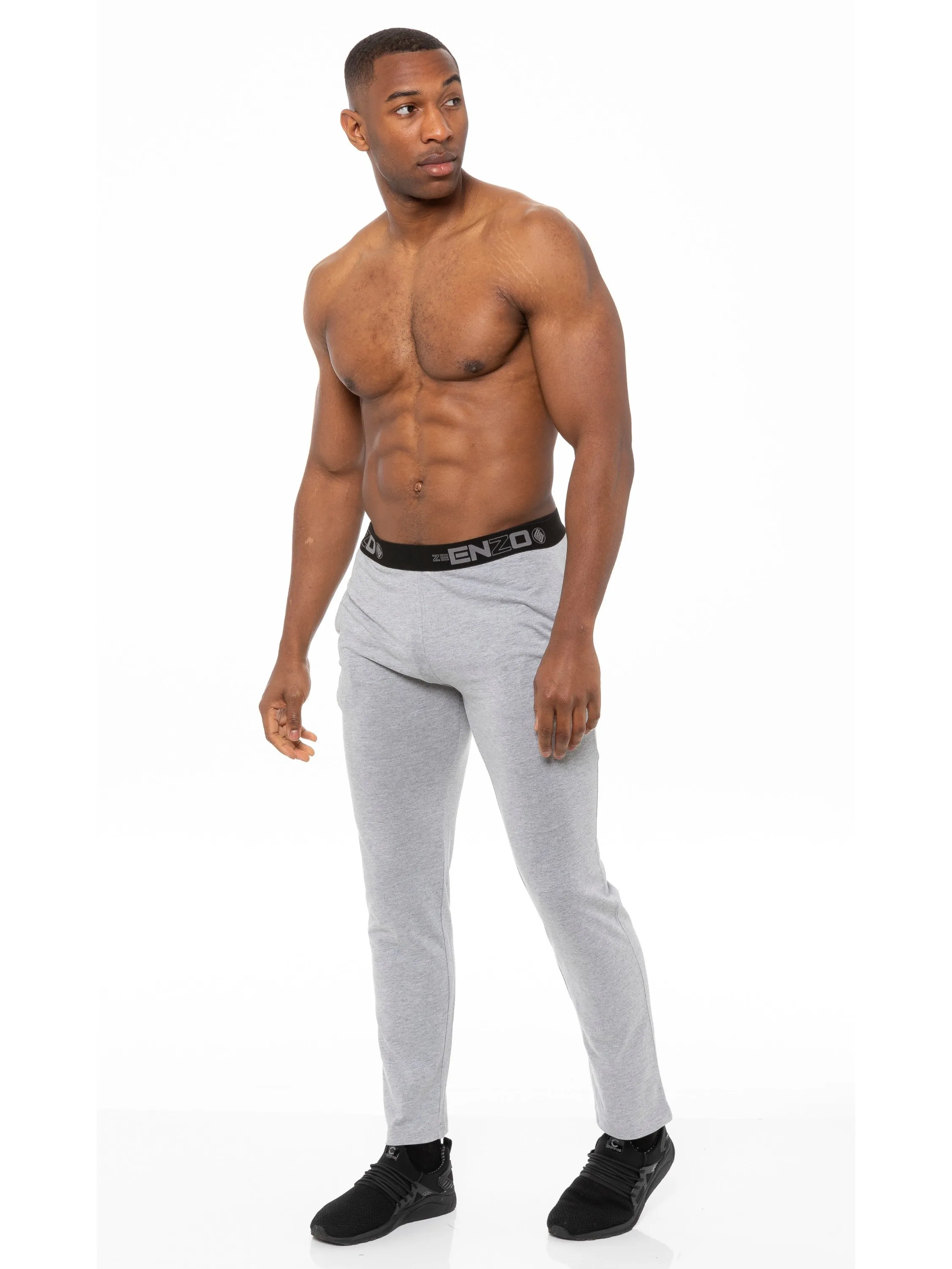 Mens Jacquard Waistline Lounge Pant Joggers | Enzo Designer Menswear