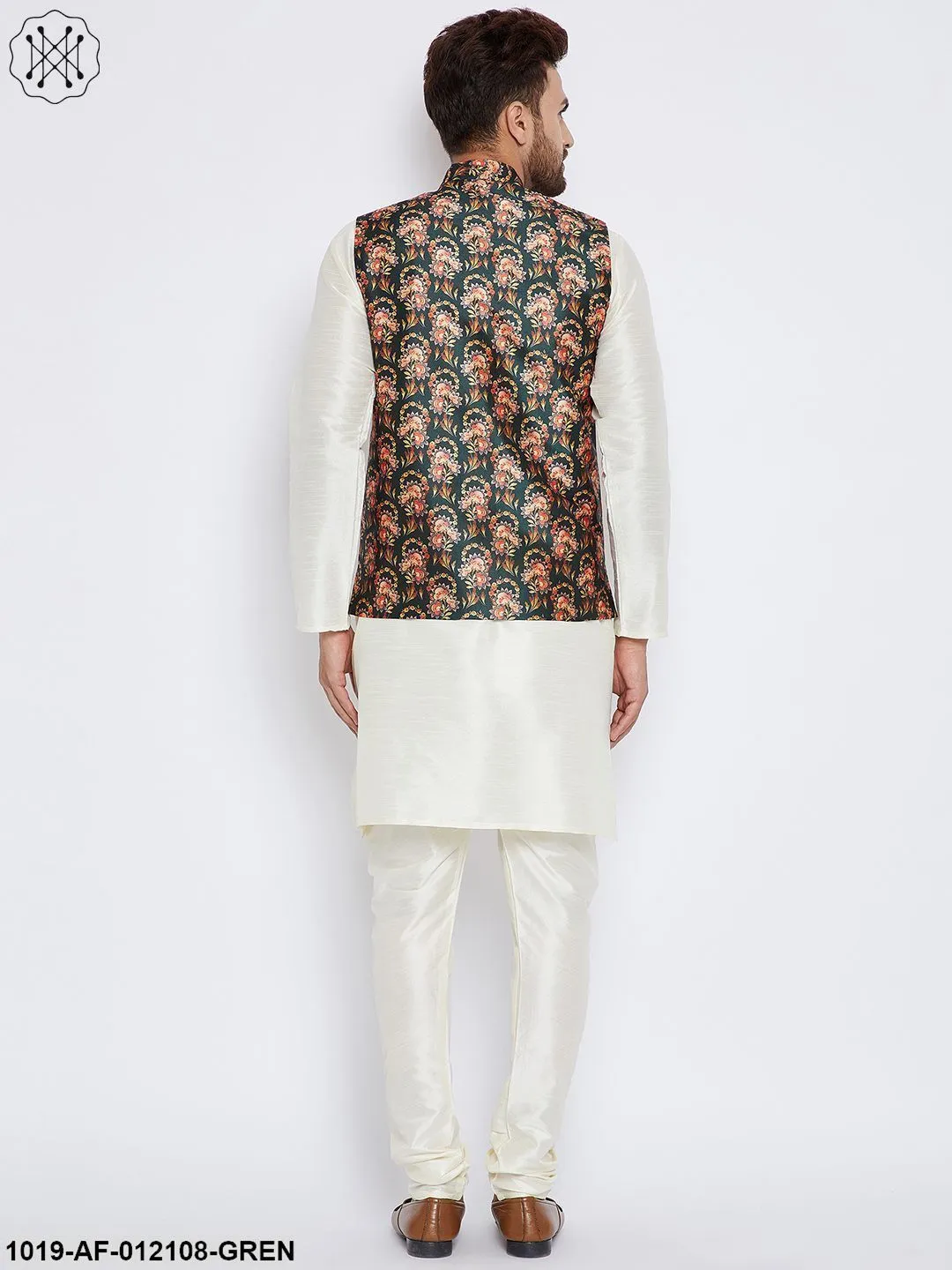 Men's Kurta Pyjama Nehru Jacket Set - Sojanya