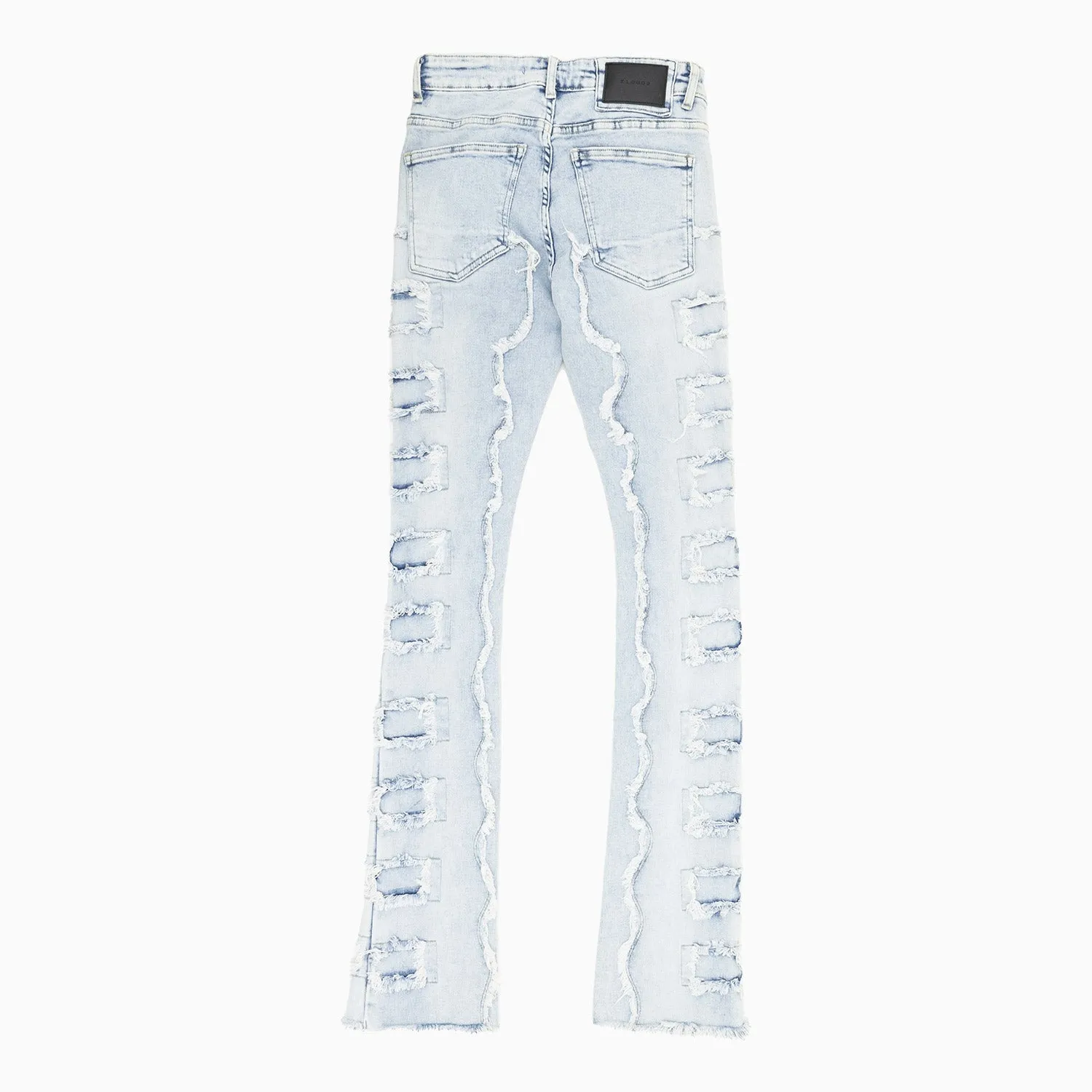 Men's Premium Stacked Rips Slim Denim Pant