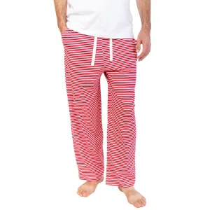 Men's Red Stripe Jersey Pj Pants