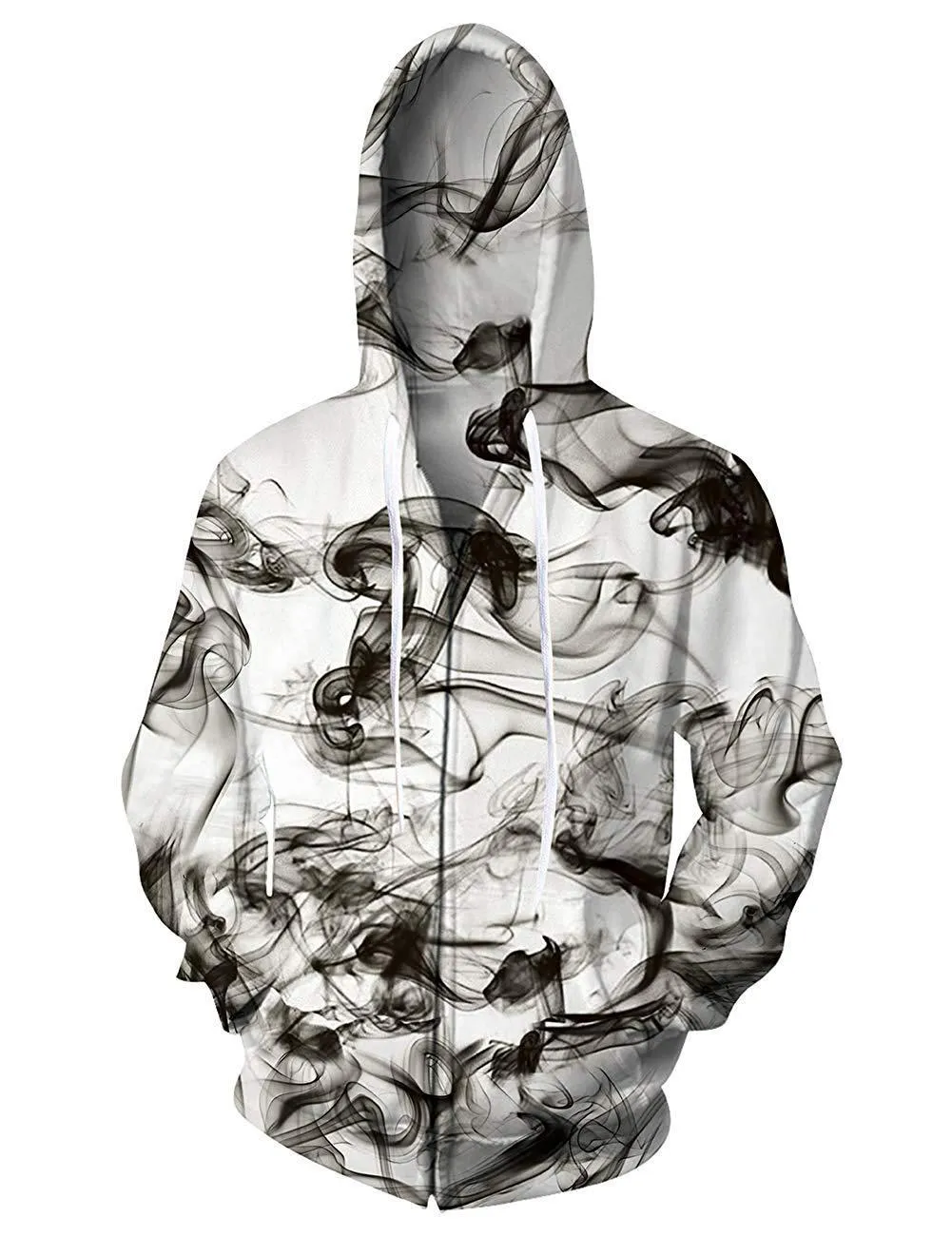 Nebula Pattern Zipper Hoodie Full Print