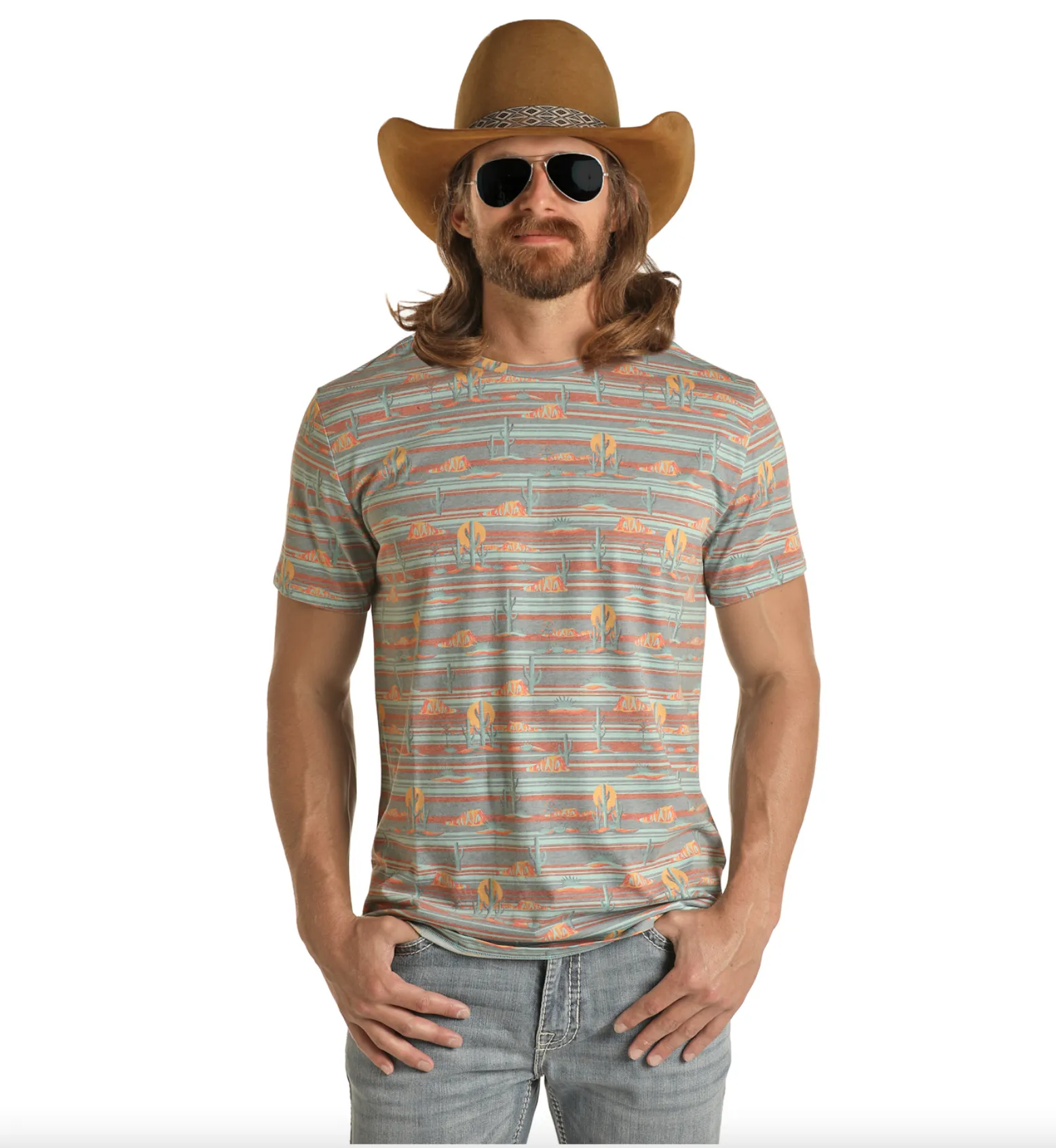 P9-3369 - Rock&Roll Denim Men's Dale Brisby T-Shirt