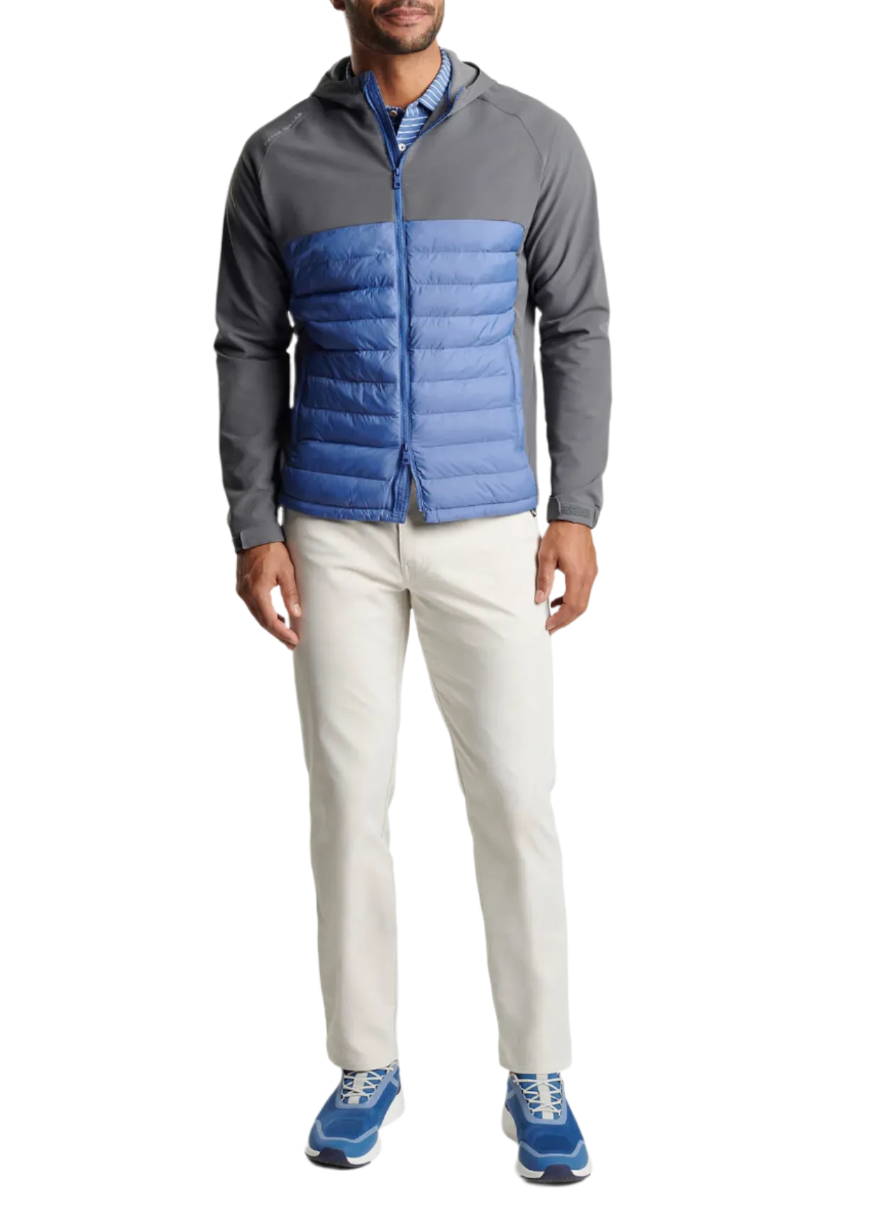 Peter Millar - Men's All Course Hybrid Hoodie - Astral Blue