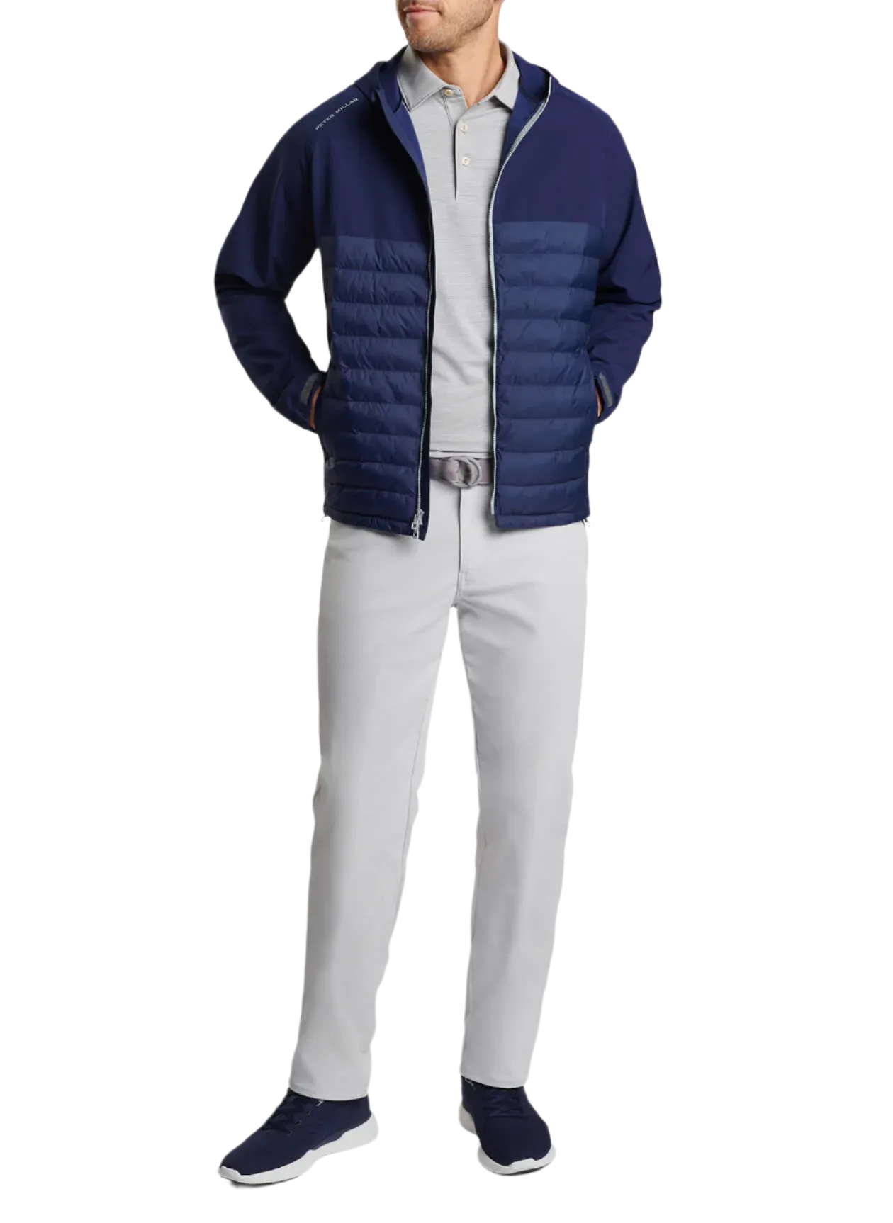 Peter Millar - Men's All Course Hybrid Hoodie - Navy