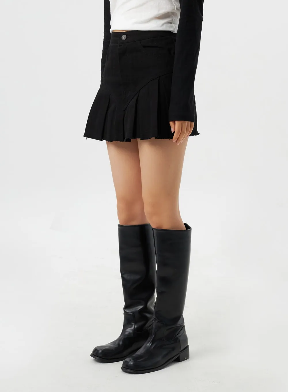 Pleated Mini Skirt CY315